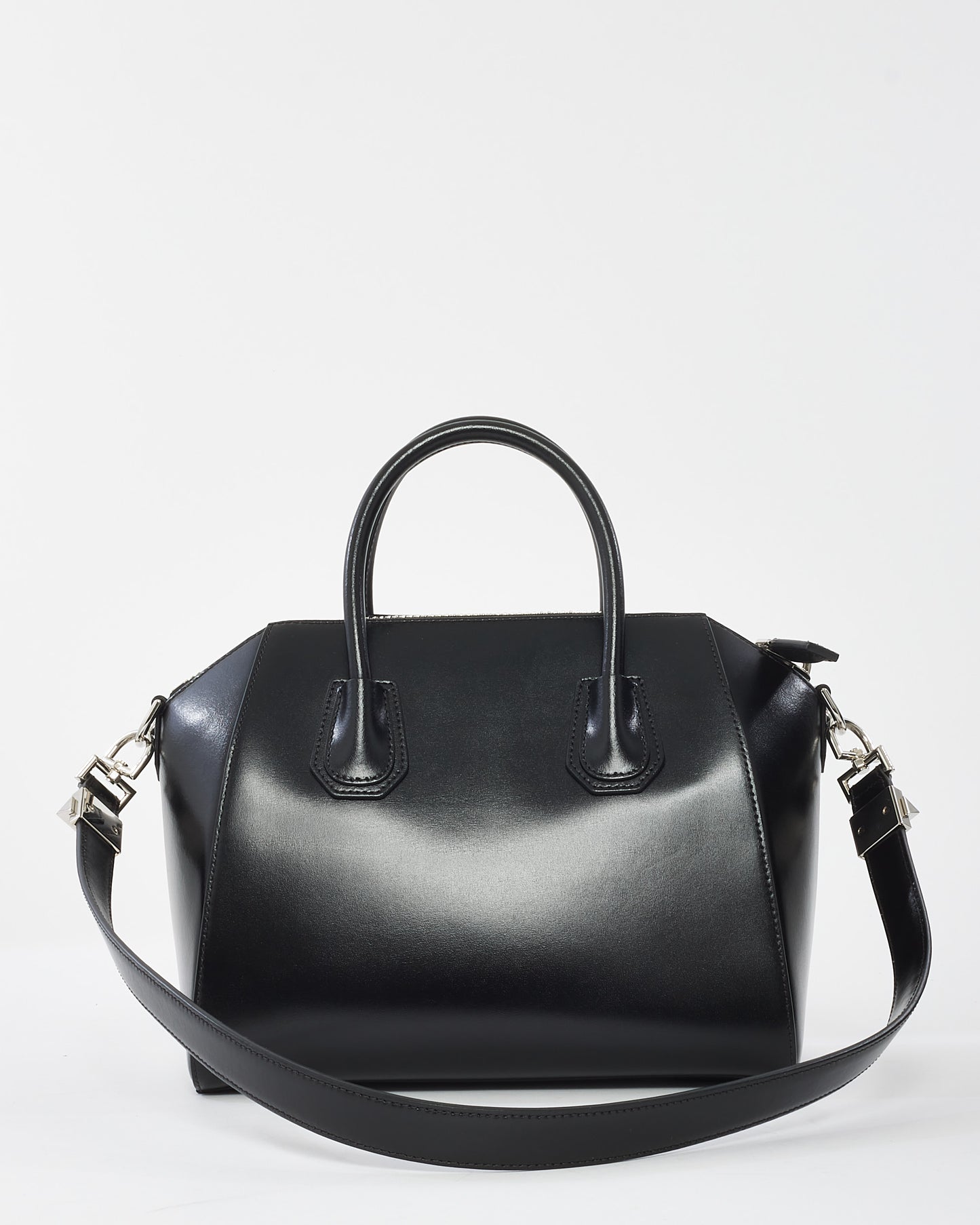 Givenchy Black Smooth Box Leather Antigona Small Tote Bag