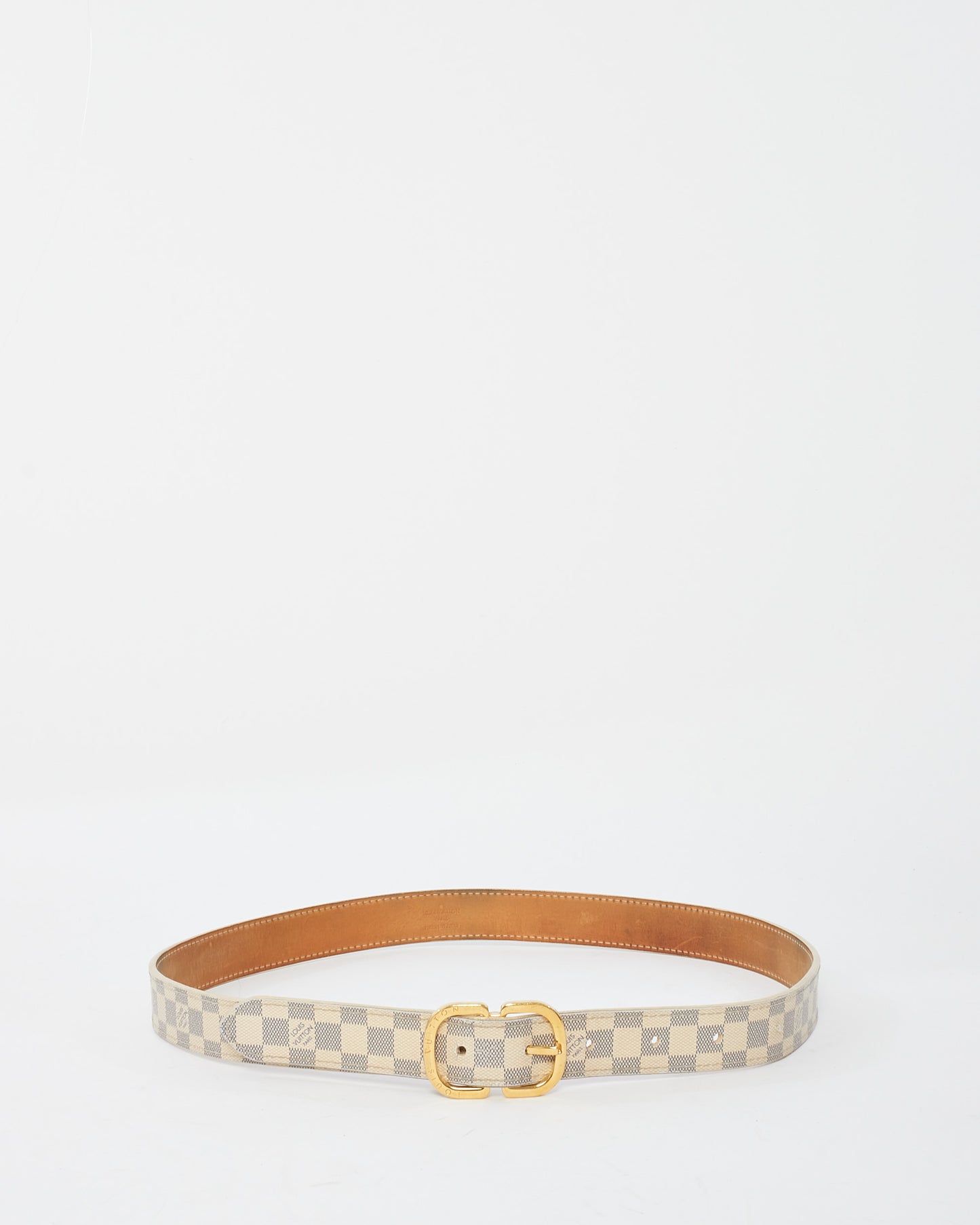 Louis Vuitton Damier Azur Canvas 25mm Mini Belt - 80/32