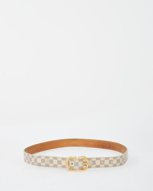 Louis Vuitton Damier Azur Canvas 25mm Mini Belt - 80/32