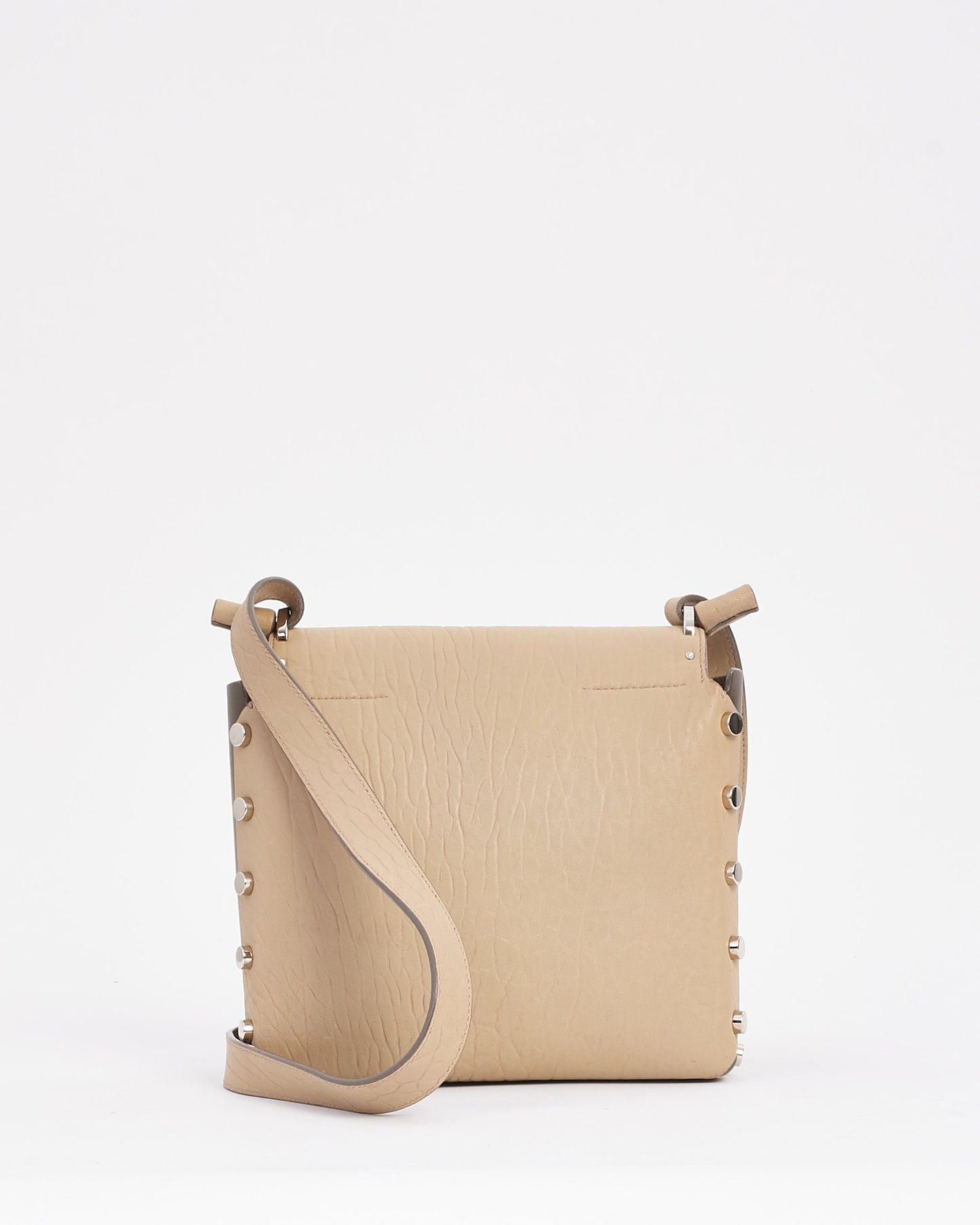 Jimmy Choo Beige Leather Lockett Shoulder Bag