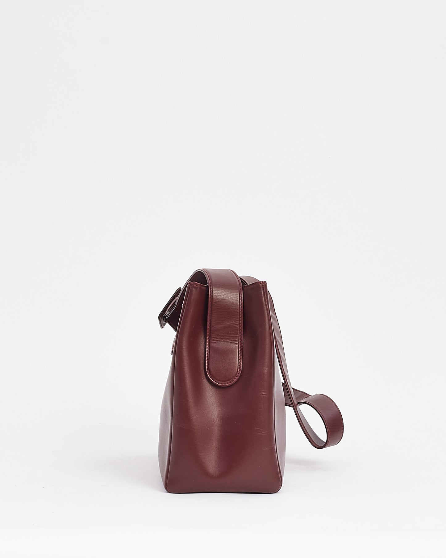 Cartier Burgundy Leather Must De Cartier Crossbody Bag