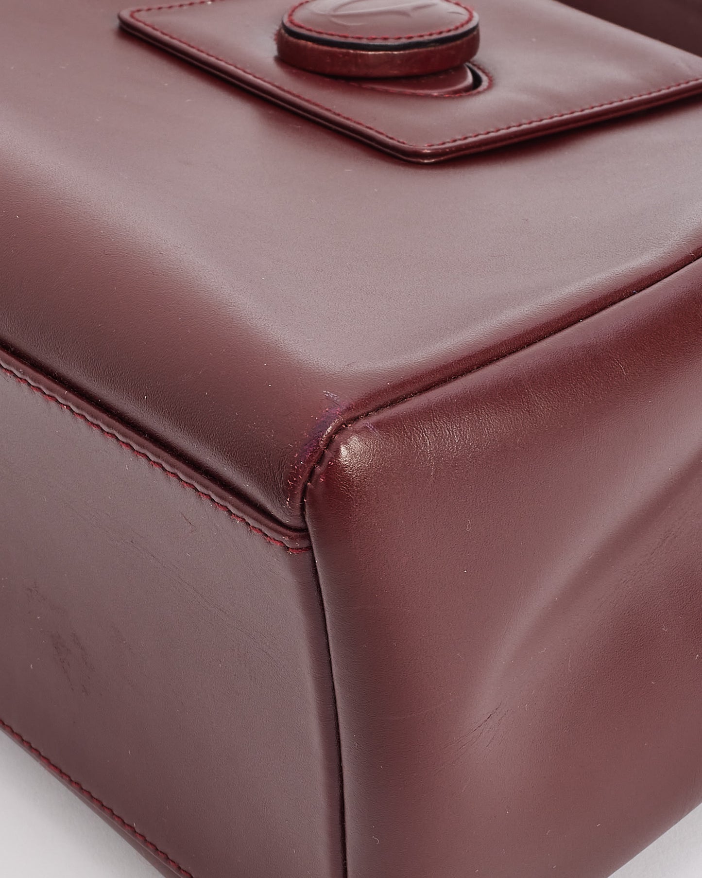 Cartier Burgundy Leather Must De Cartier Crossbody Bag