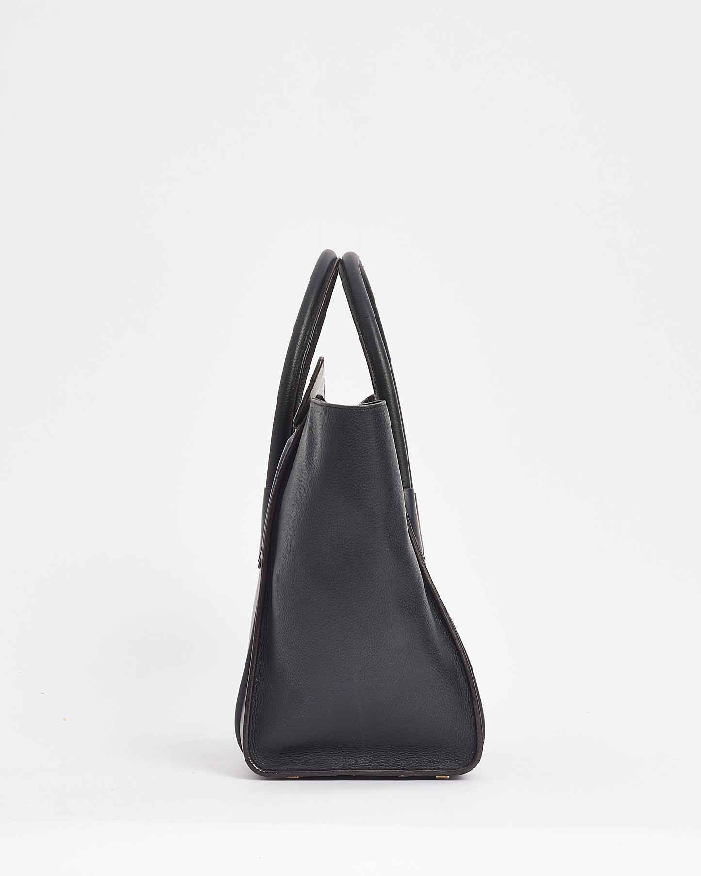 Celine Black Leather Mini Luggage Tote