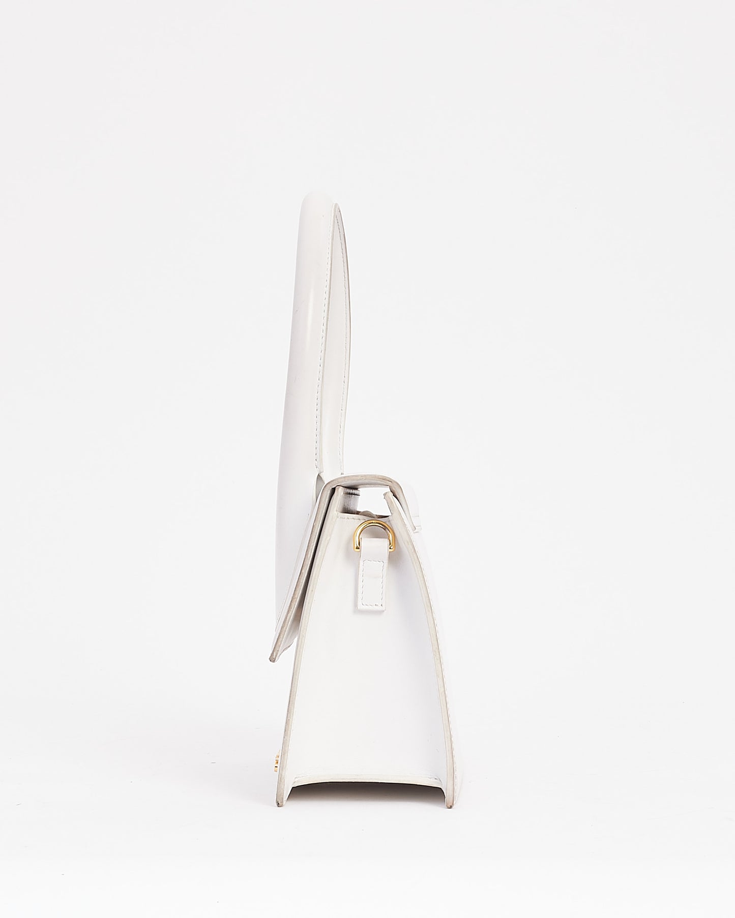 Jacquemus White Leather Le Papier Le Grand Chiquito Bag