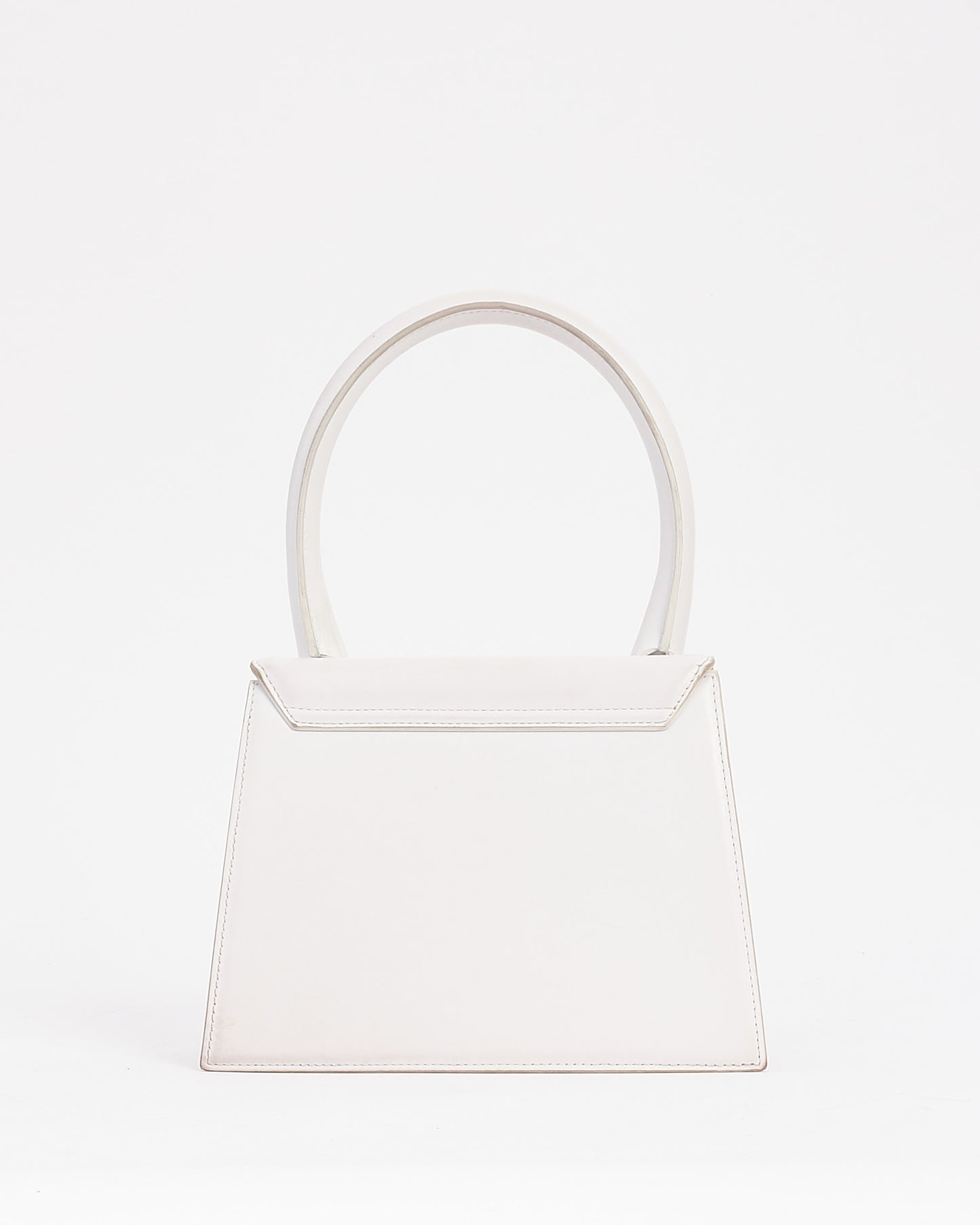 Jacquemus White Leather Le Papier Le Grand Chiquito Bag