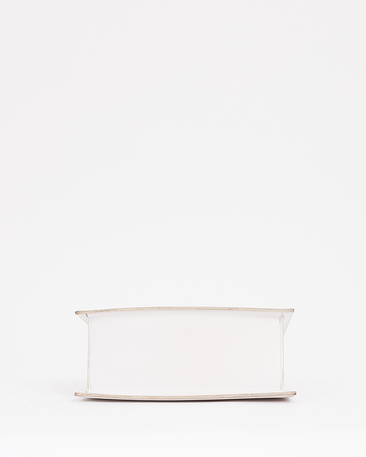 Jacquemus White Leather Le Papier Le Grand Chiquito Bag