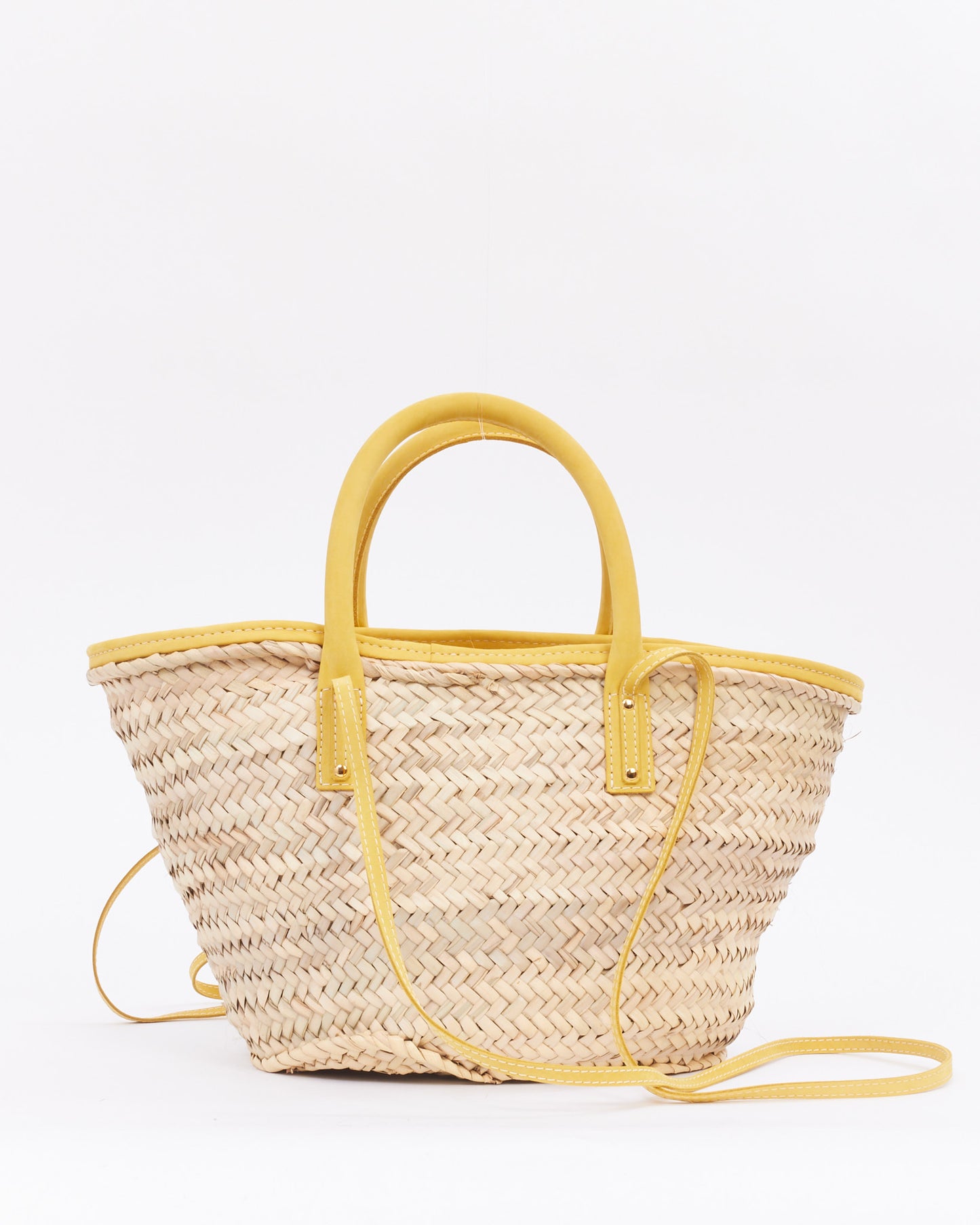 Jacquemus Beige 
Yellow Le Raphia 
Le Panier Soli
 Tote