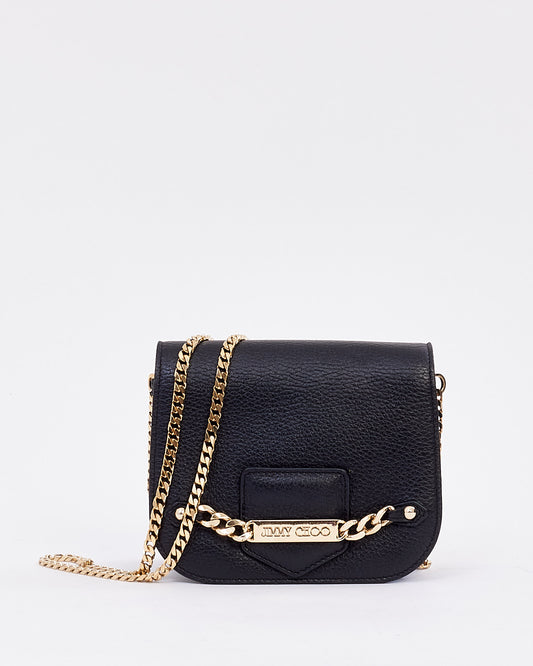 Jimmy Choo Black Leather Crossbody Bag