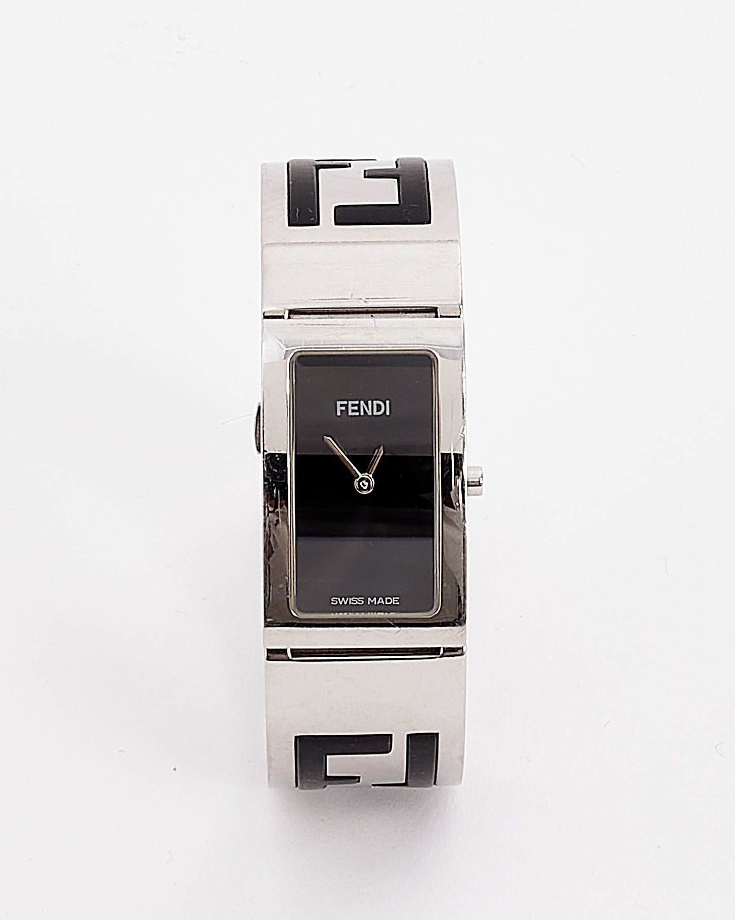 Fendi Silver Sapphire Crystal Quartz 28mm Watch