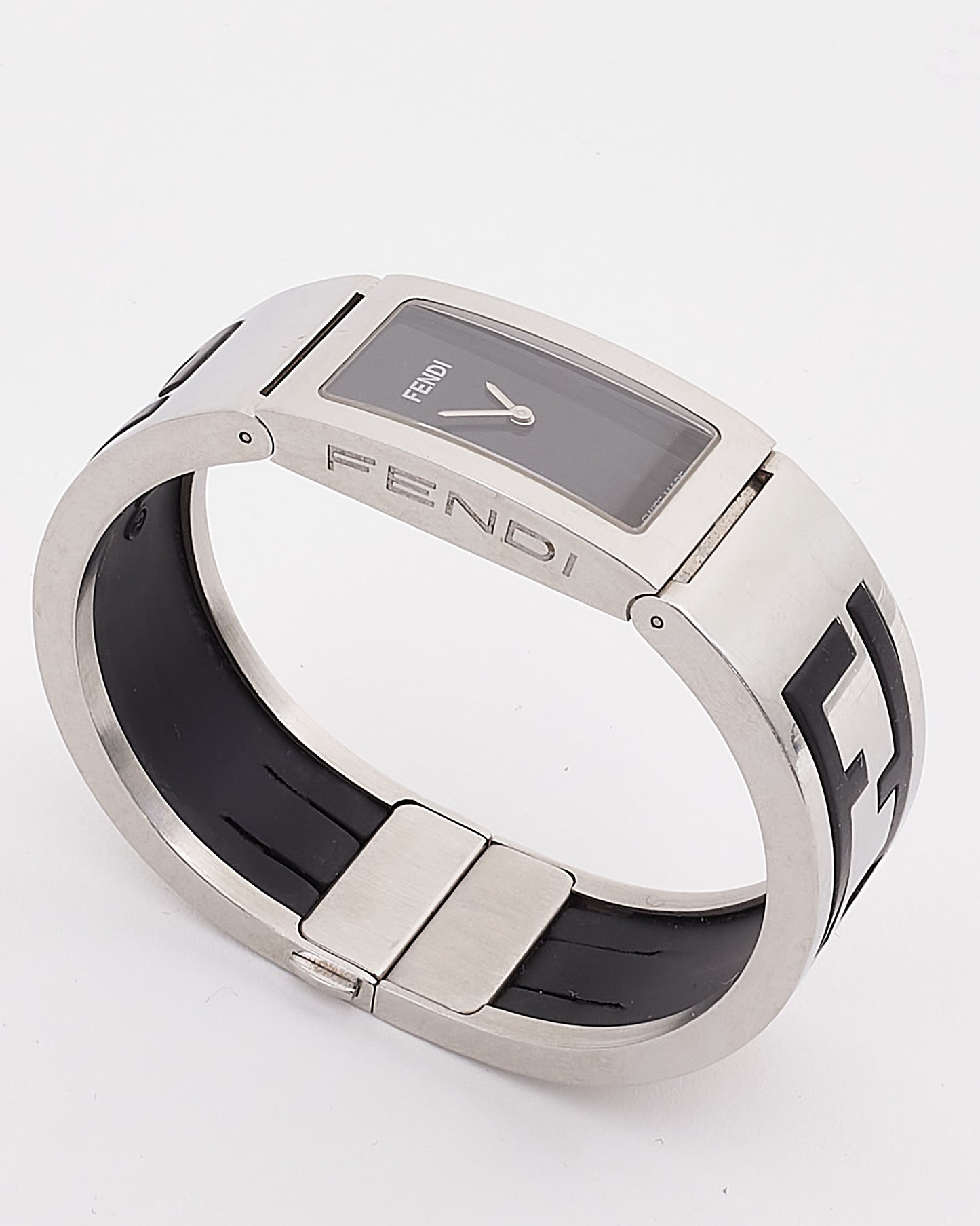 Fendi Silver Sapphire Crystal Quartz 28mm Watch