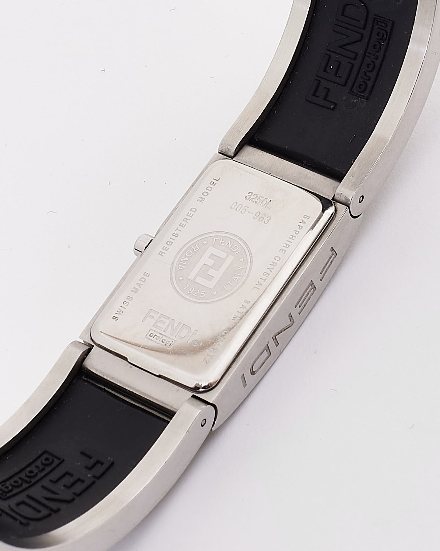 Fendi Silver Sapphire Crystal Quartz 28mm Watch