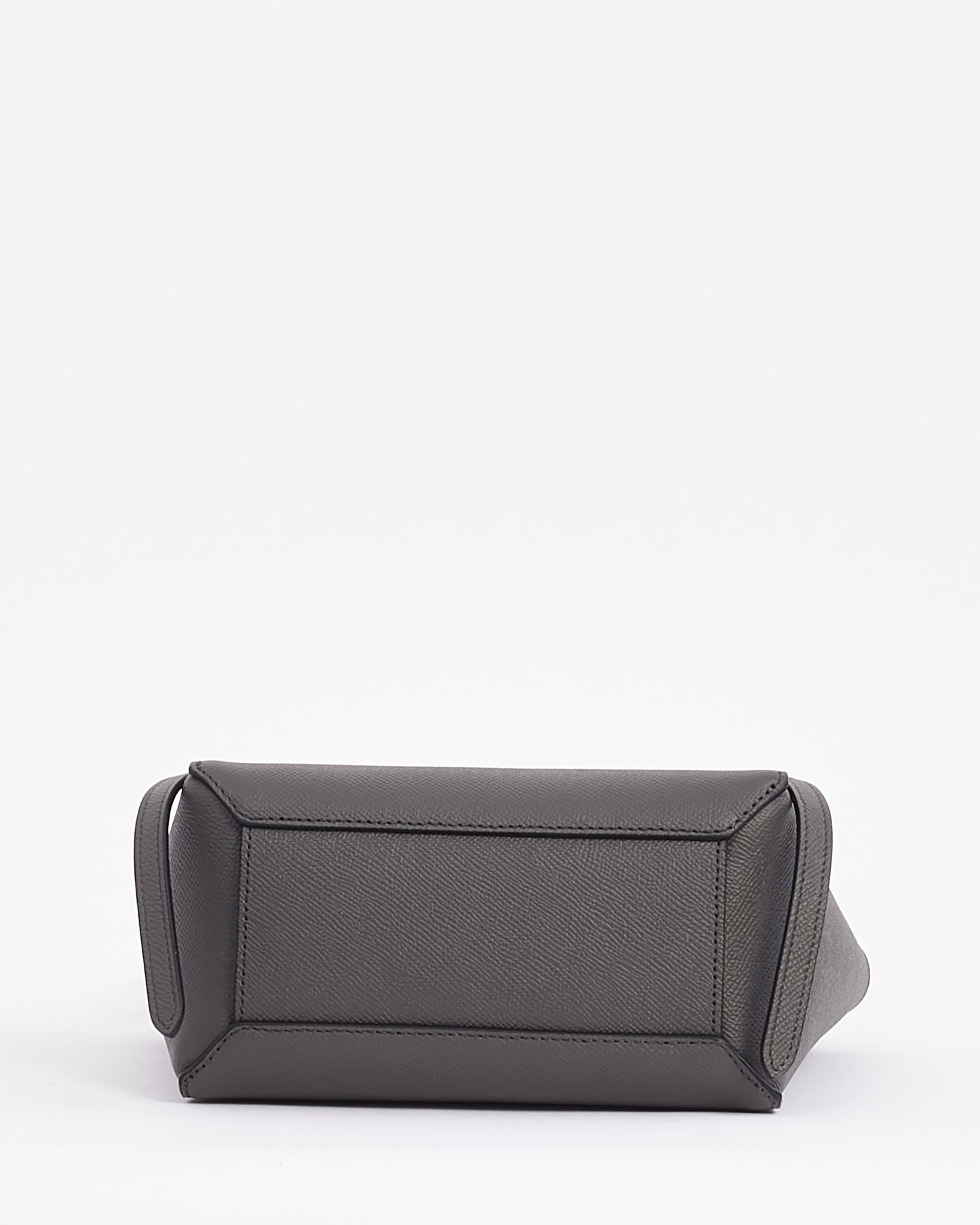 Celine Grey Grained Leather Nano Belt Bag