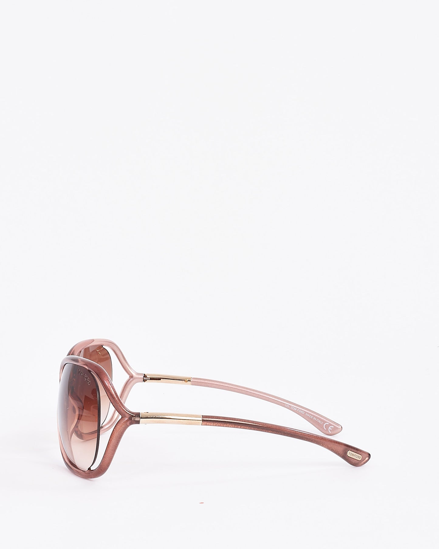 Tom Ford Pink Oversized Raquel TF76 Gradient Sunglasses