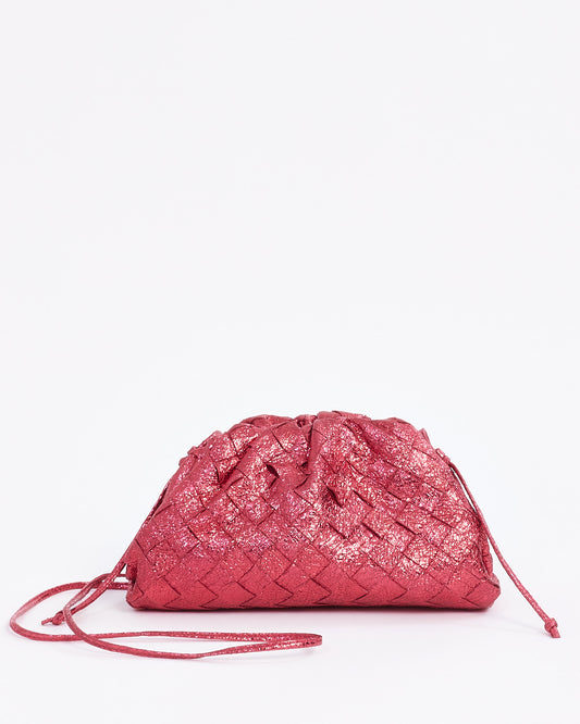 Bottega Veneta Metallic Pink Mini The Pouch Bag