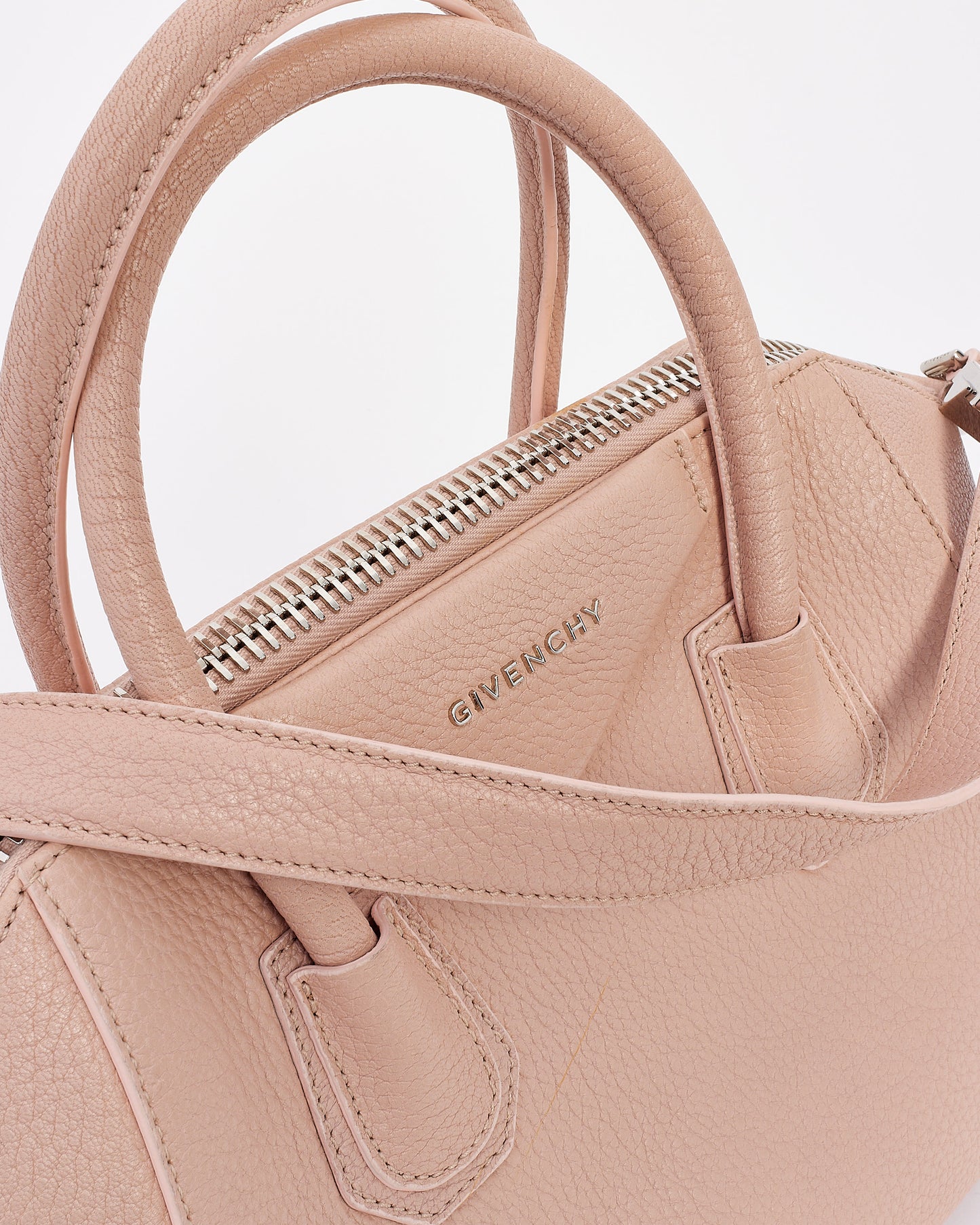 Givenchy Blush Pink Grained Leather Medium Antigona Bag