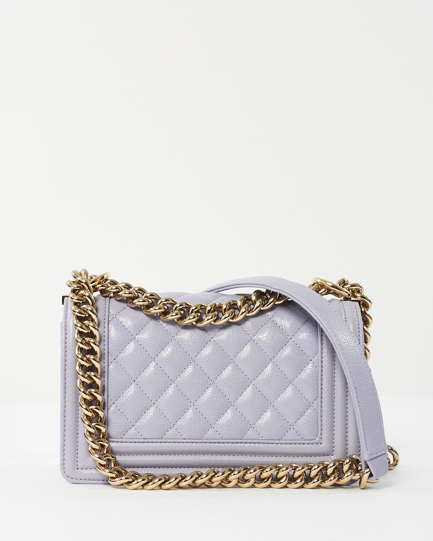 Chanel Lavender Caviar Leather Small Boy Bag CPHW