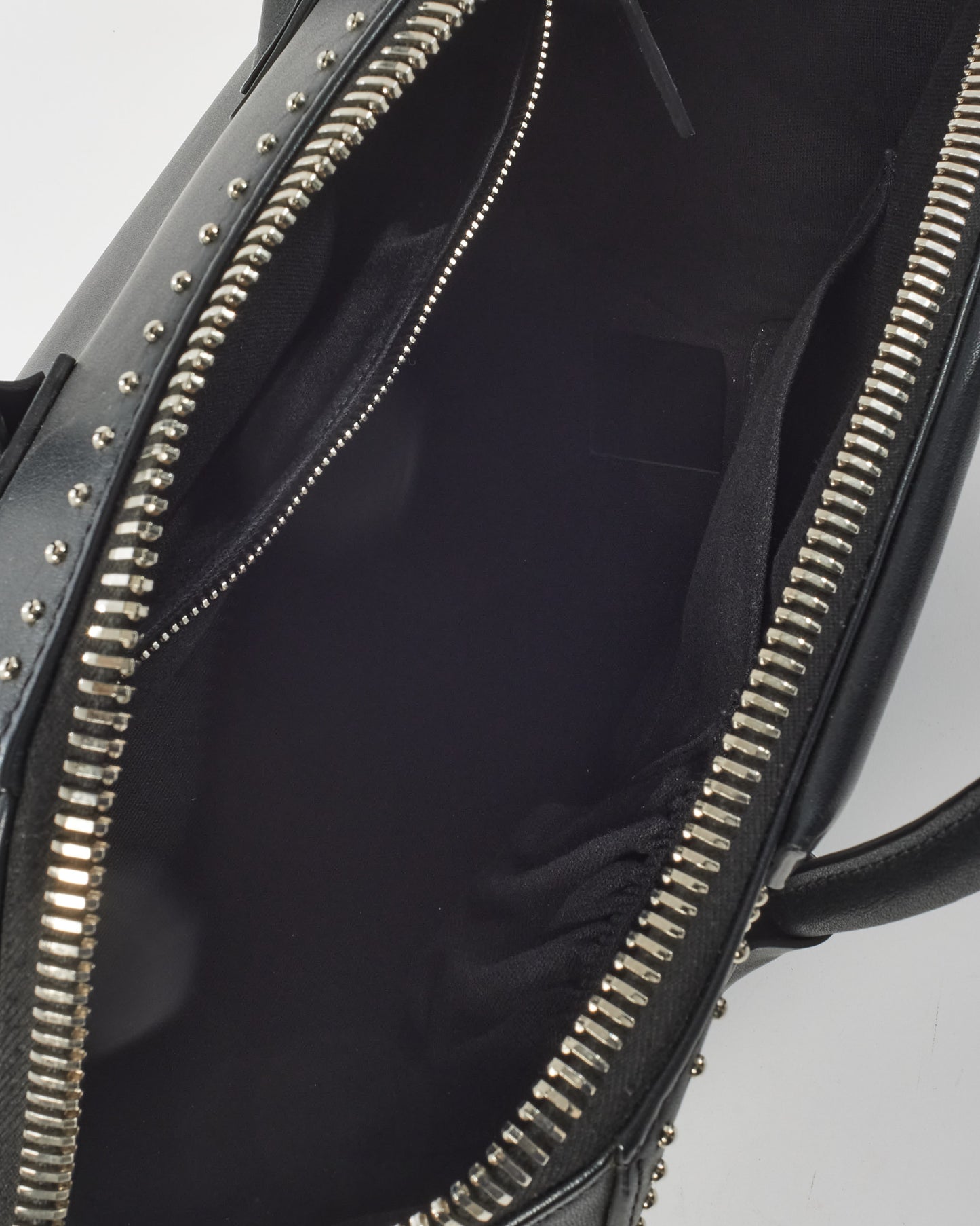 Givenchy Black Leather Studded Large Antigona Top Handle Bag