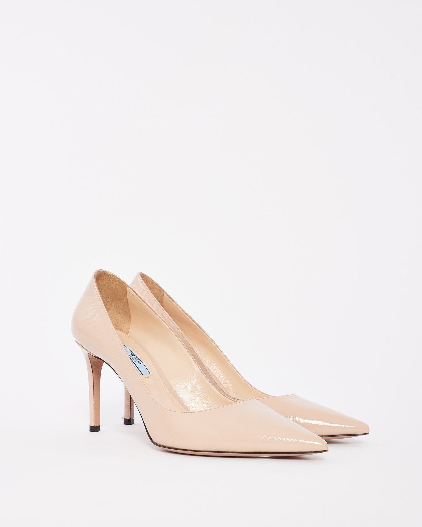 Prada Beige Saffiano Leather Donna Calzature Pumps - 40