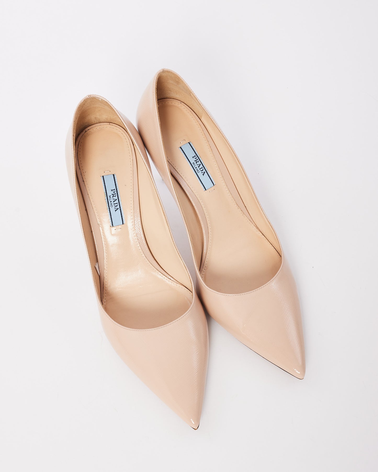 Prada Beige Saffiano Leather Donna Calzature Pumps - 40