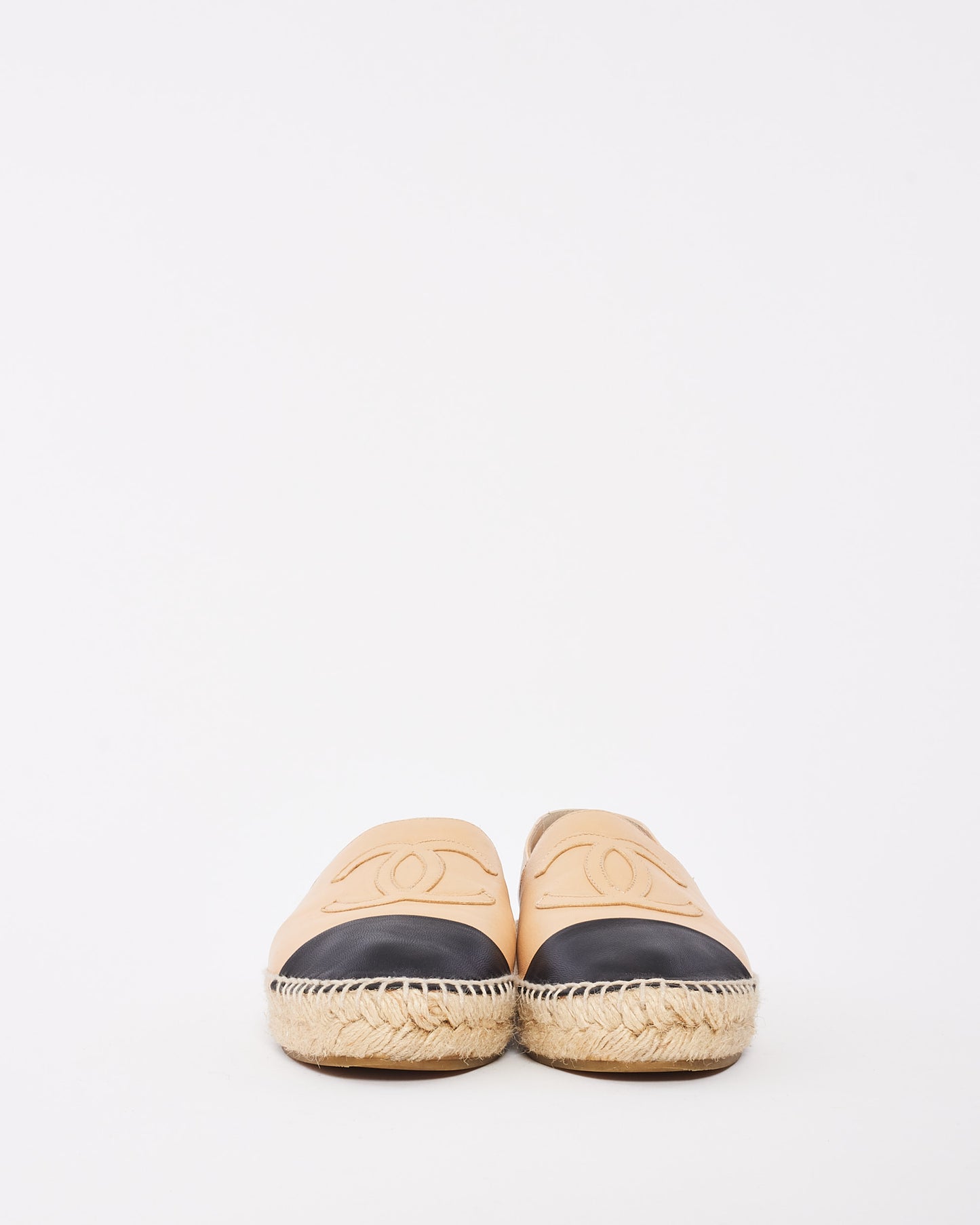 Espadrilles en cuir beige Chanel - 37