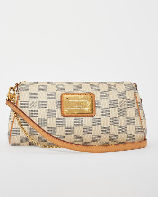 Louis Vuitton Damier Azur Canvas Eva Clutch Bag