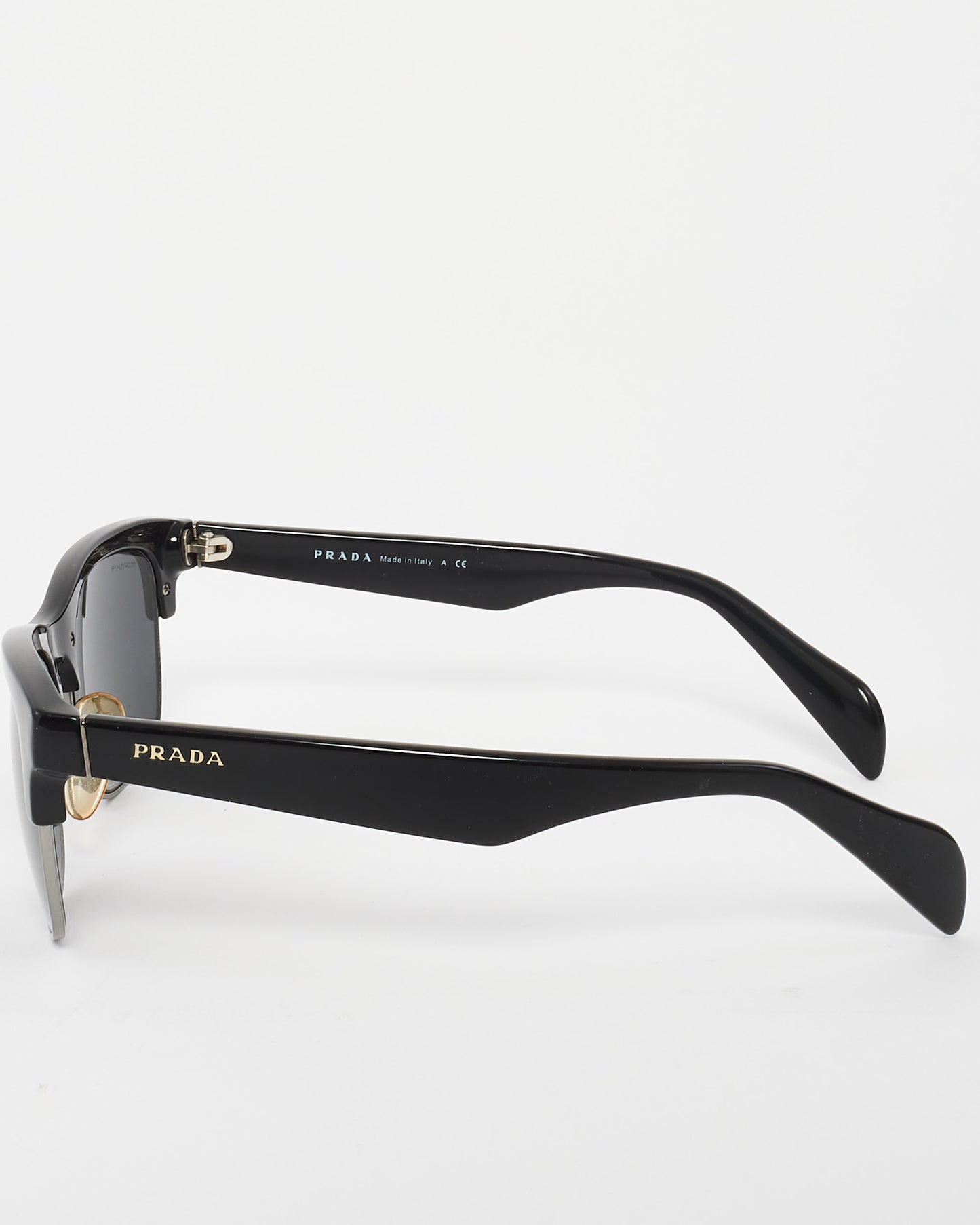 Prada Black Acetate Wayfarer Sunglasses SPR11P