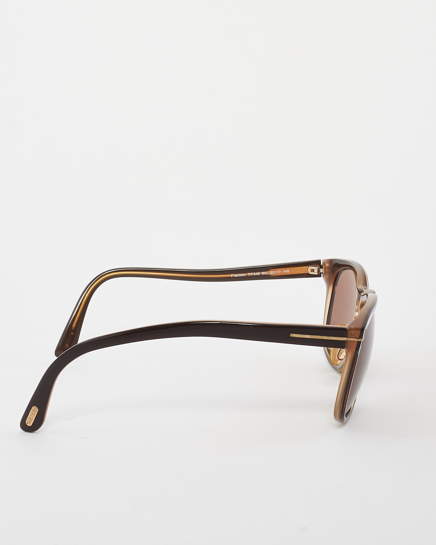 Tom Ford Brown Acetate Franklin TF346 Sunglasses