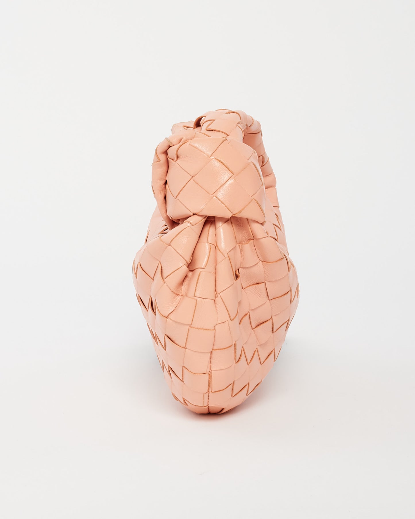 Bottega Veneta Peach Intrecciato Leather Mini Jodie