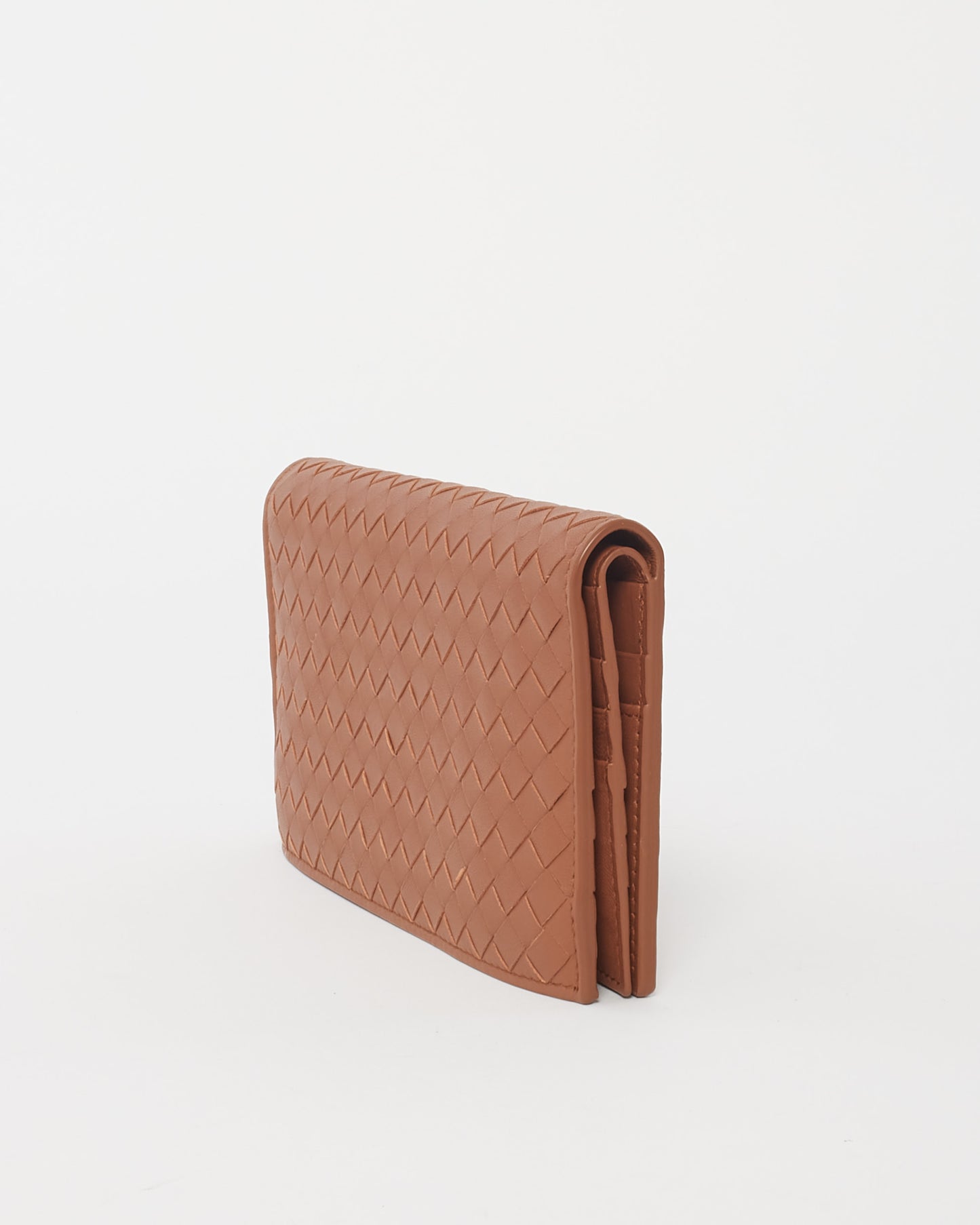 Bottega Veneta Brown Intrecciato Leather Long Wallet