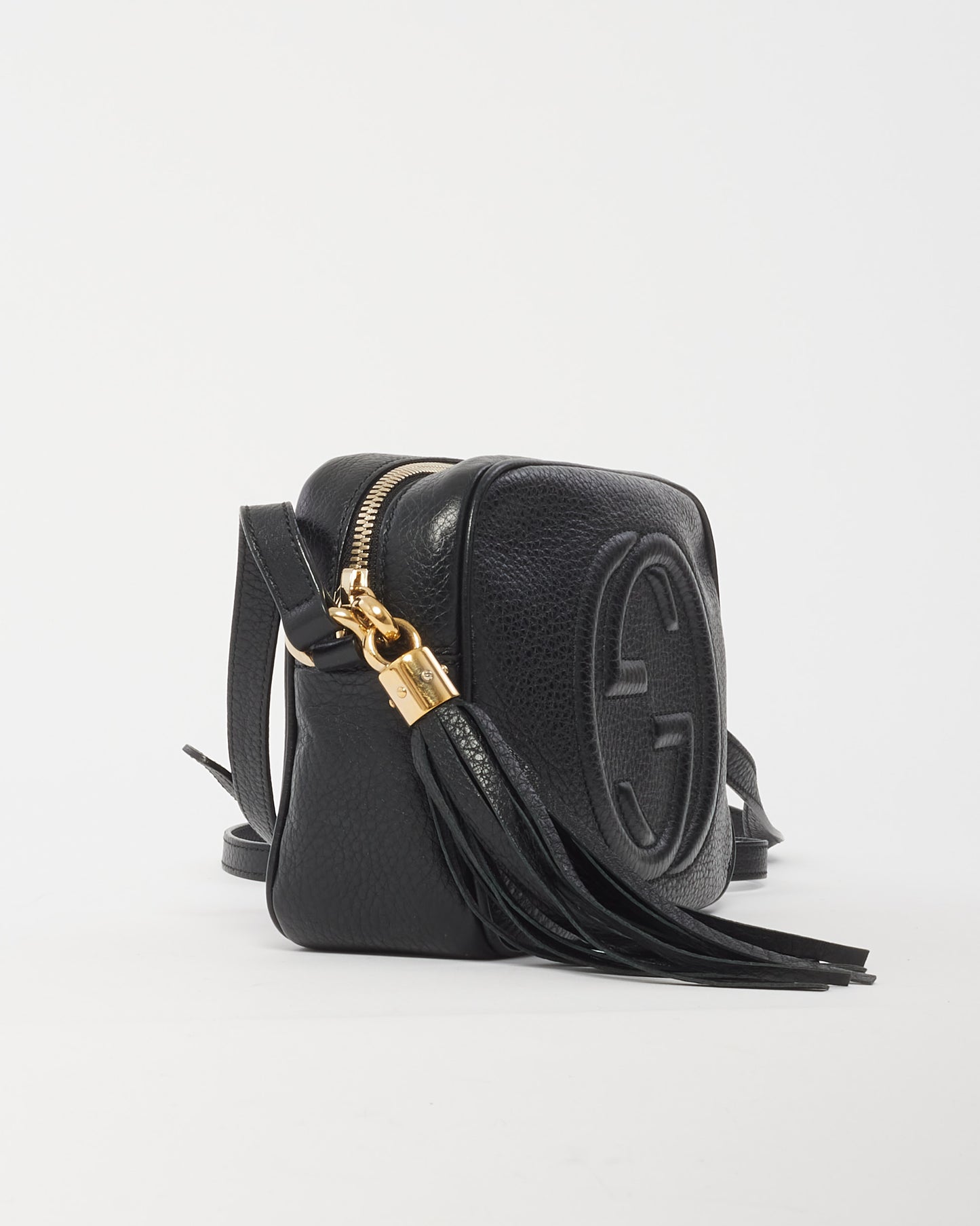 Gucci Black Leather Soho Disco Crossbody Bag