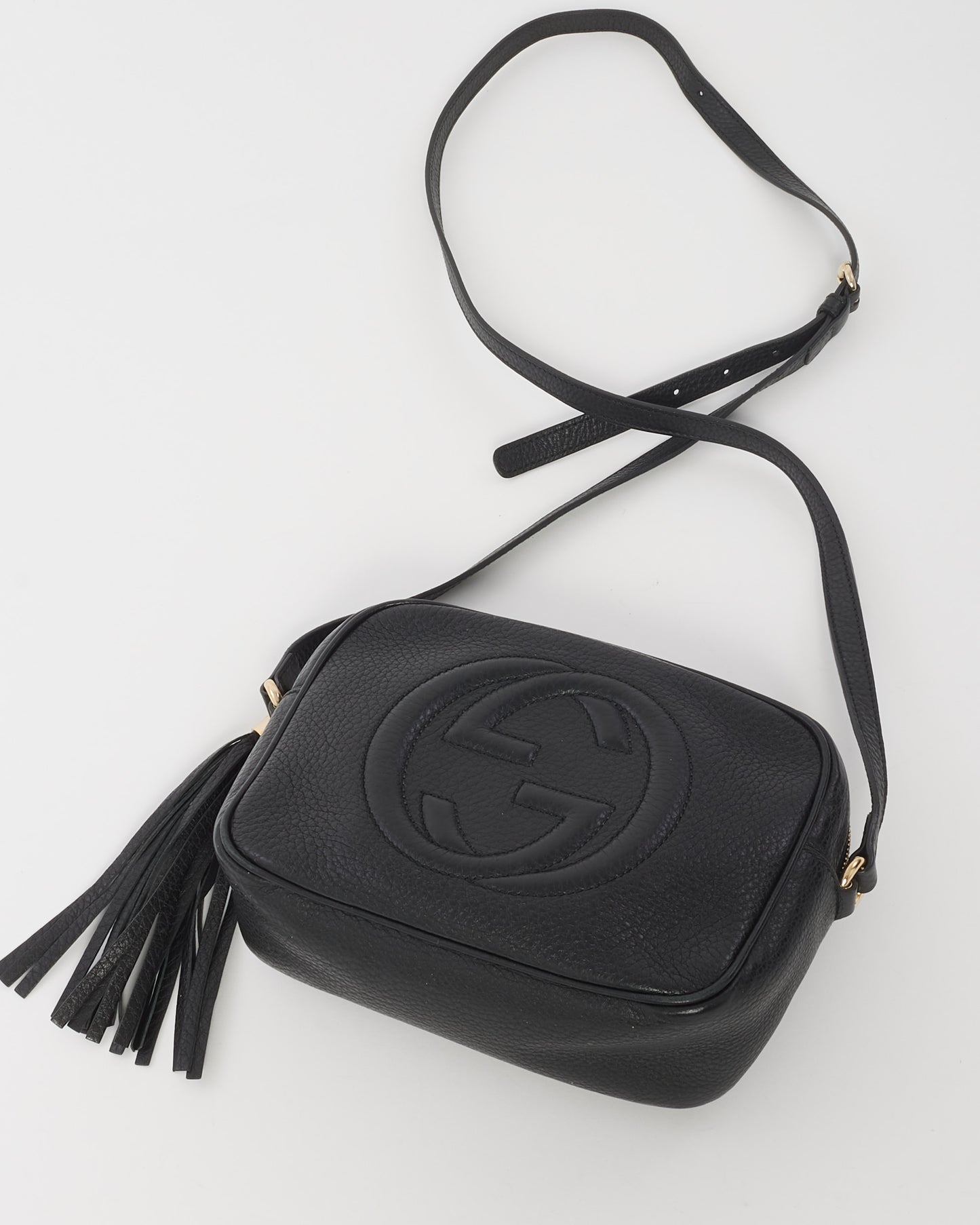 Gucci Black Leather Soho Disco Crossbody Bag