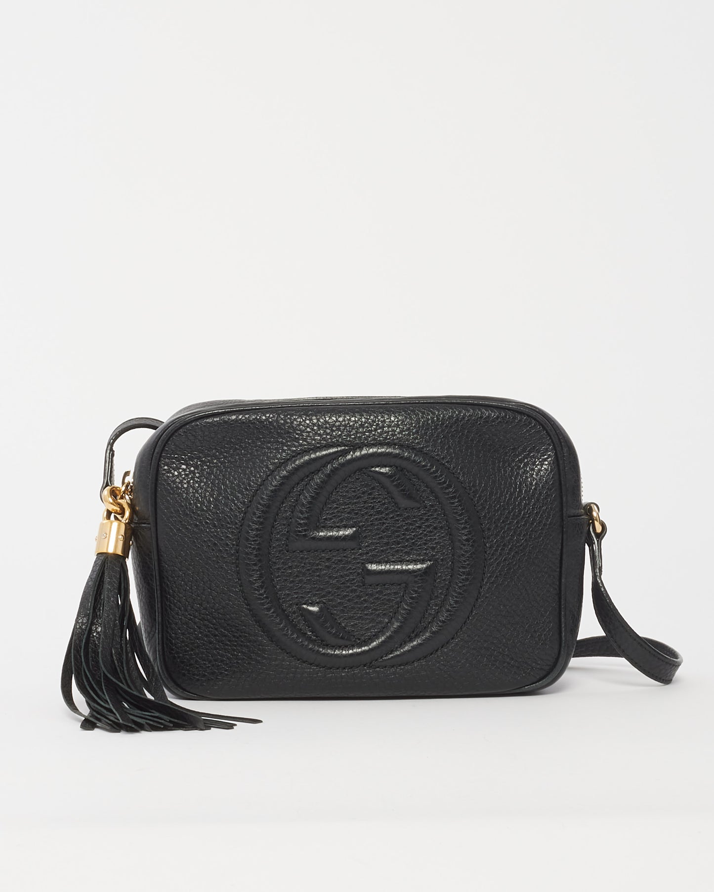 Gucci Black Leather Soho Disco Crossbody Bag