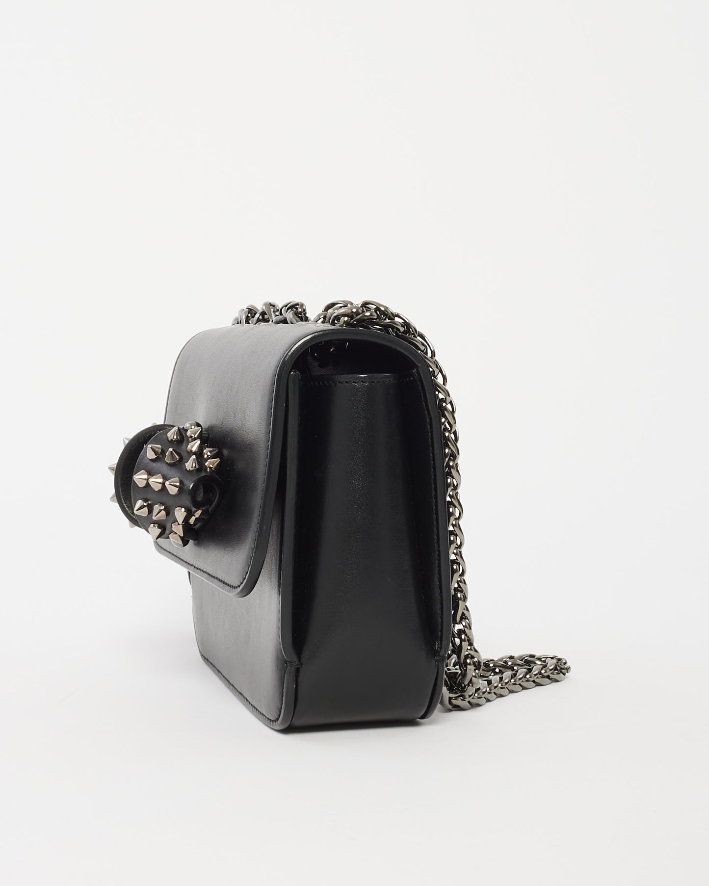 Christian Louboutin Black Leather Sweet Charity Crossbody Bag