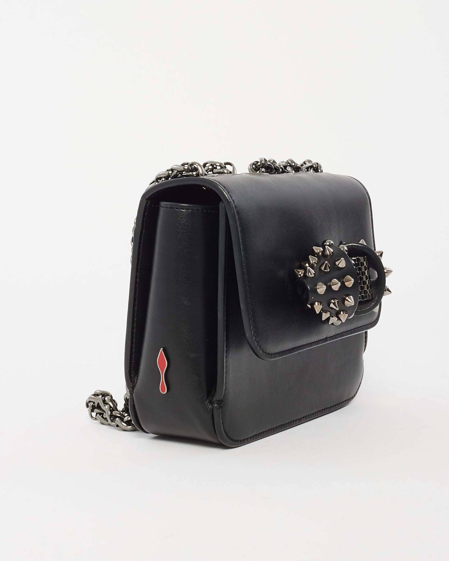 Christian Louboutin Black Leather Sweet Charity Crossbody Bag