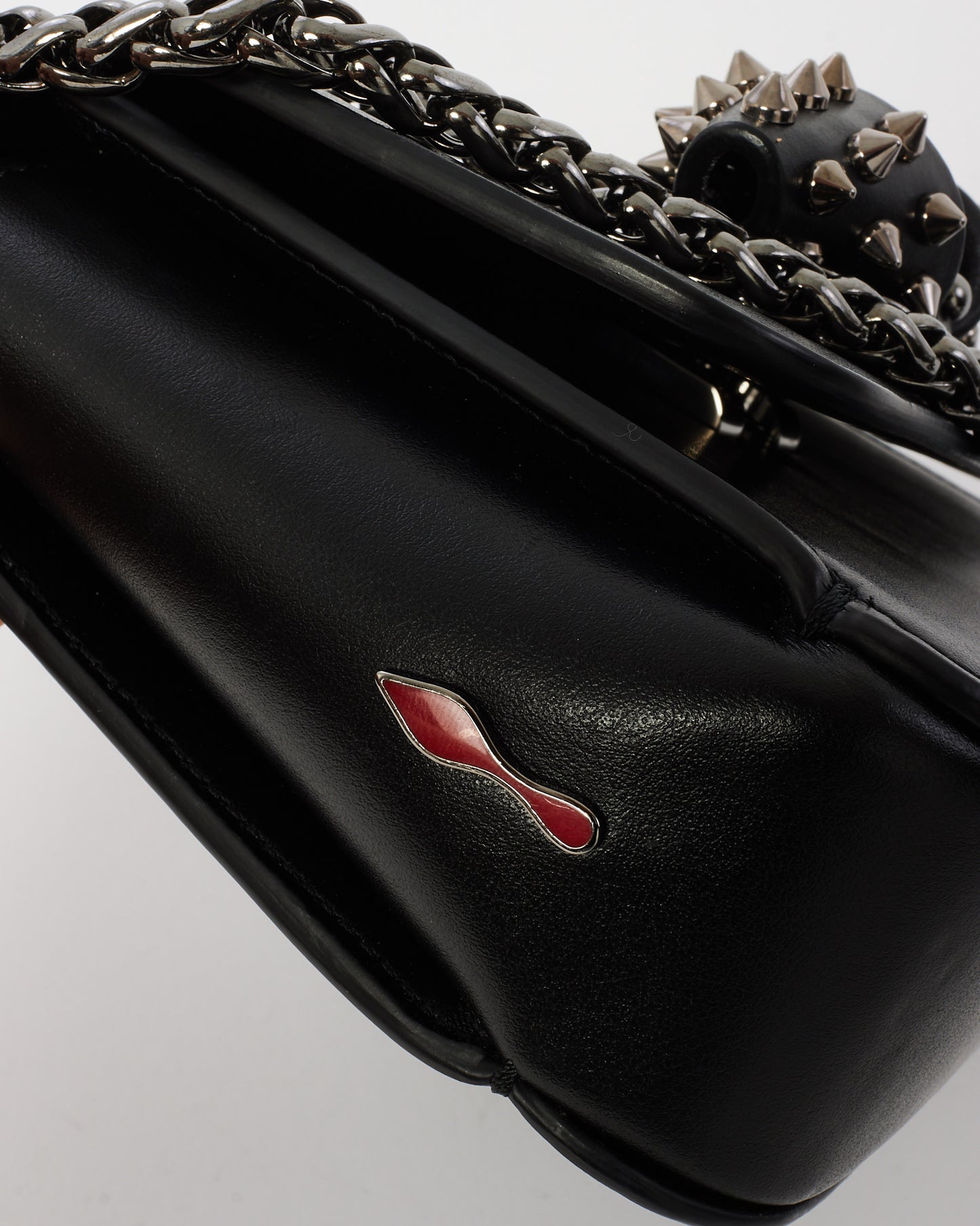 Christian Louboutin Black Leather Sweet Charity Crossbody Bag