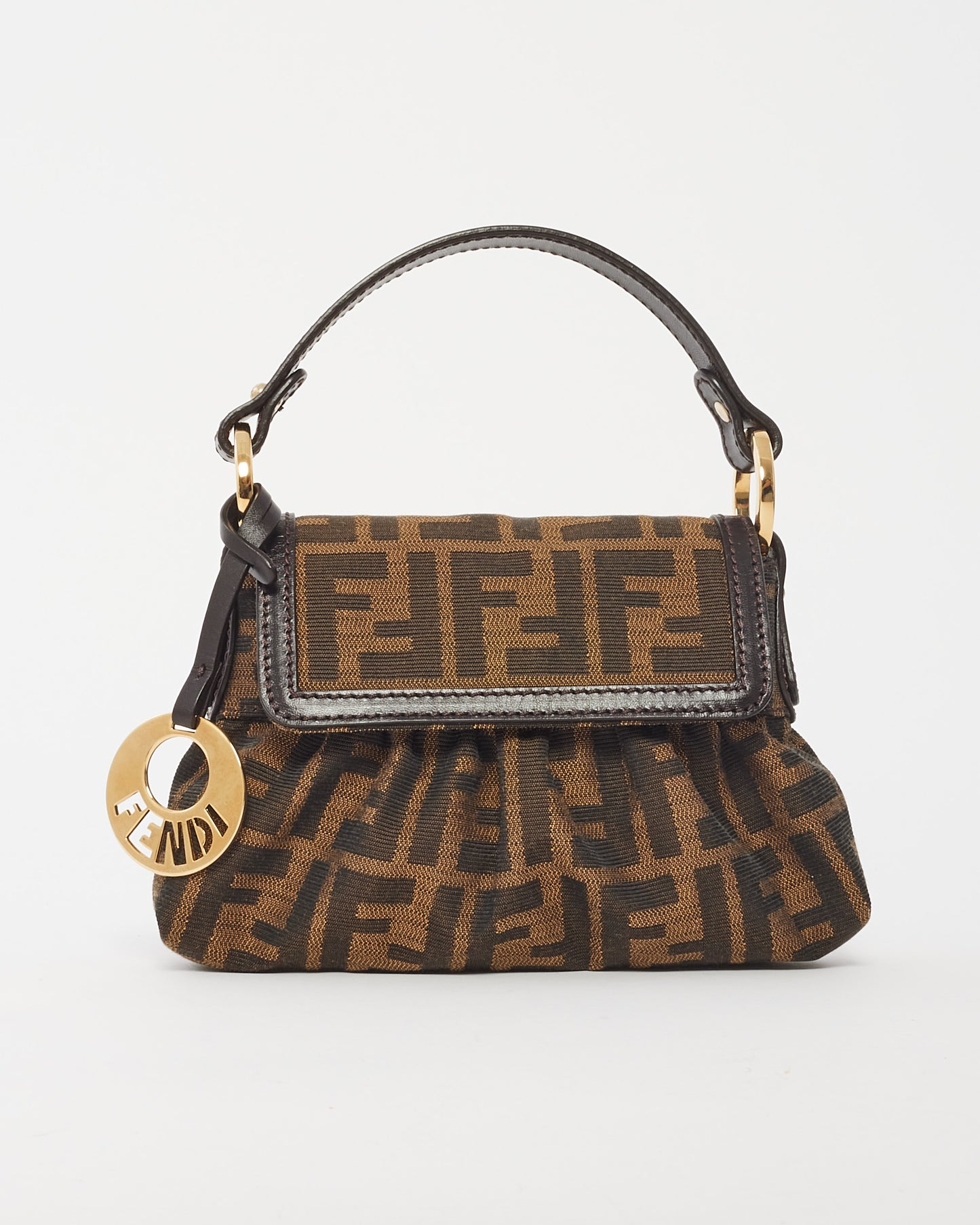 Fendi Brown Zucca Print Canvas Mini Bag