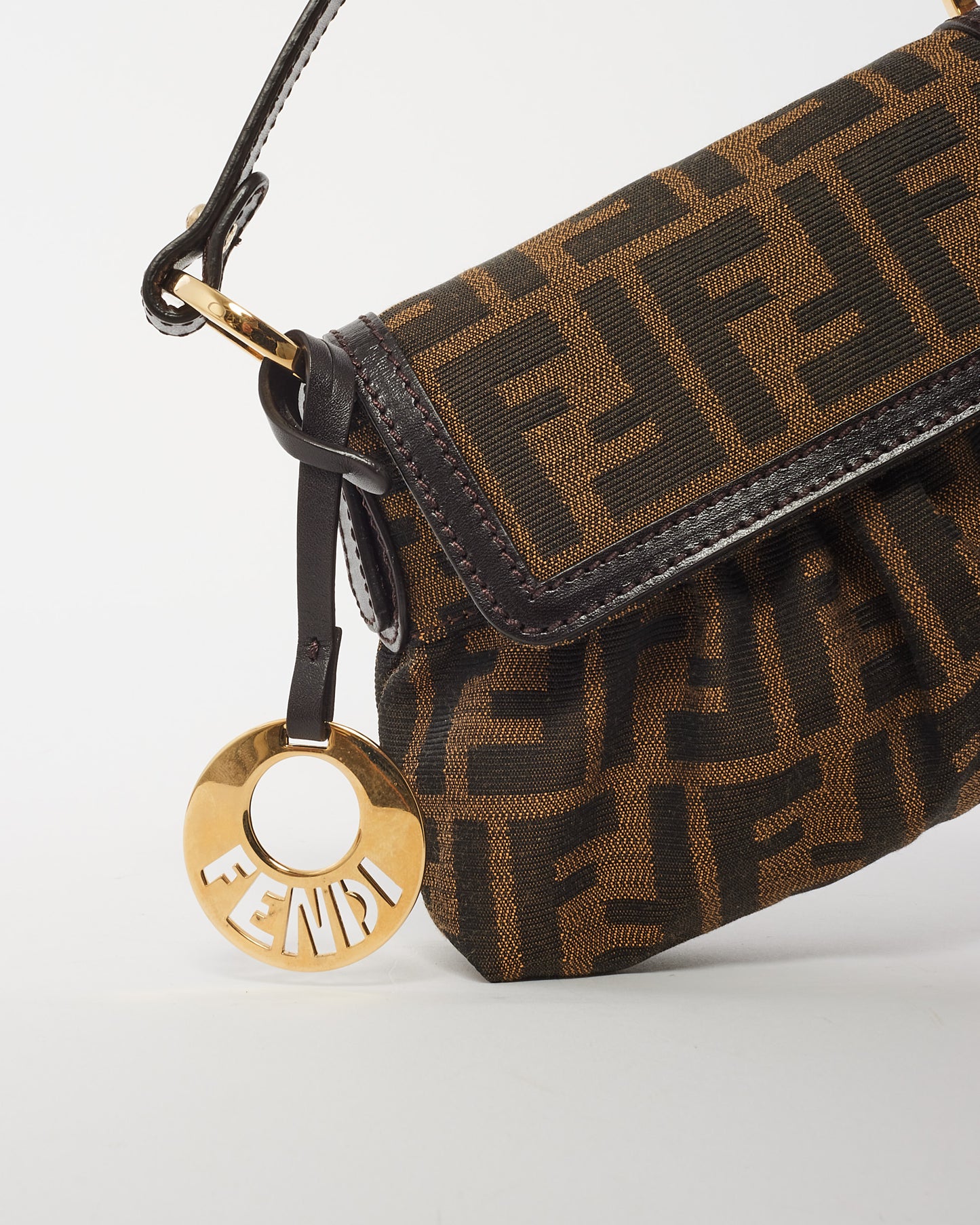 Fendi Brown Zucca Print Canvas Mini Bag