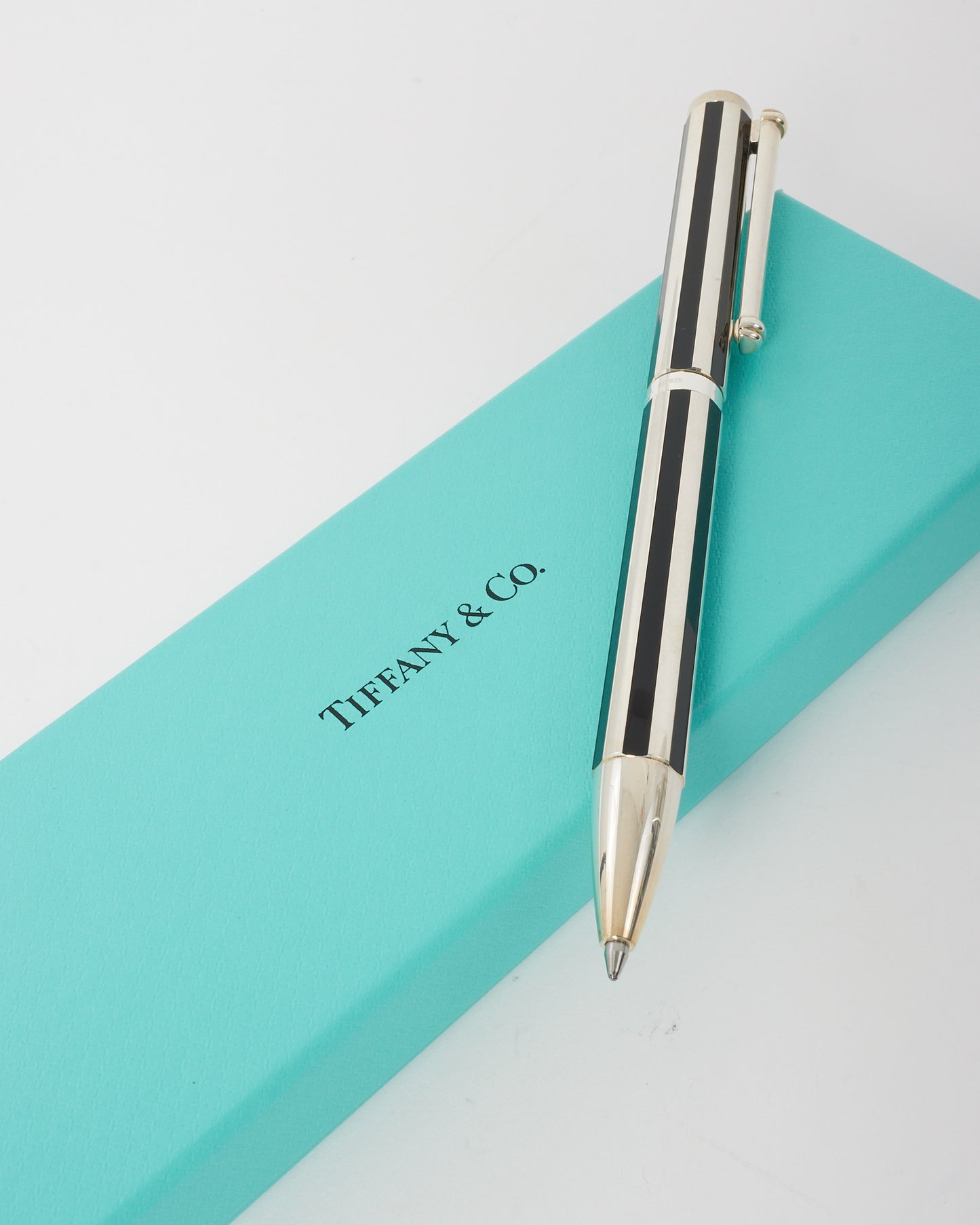 Tiffany 
Co. Silver 
Black Pen