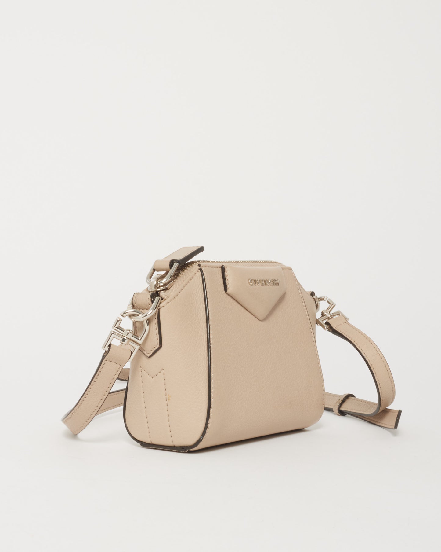 Givenchy Beige "Dune" Leather Nano Antigona Crossbody Bag