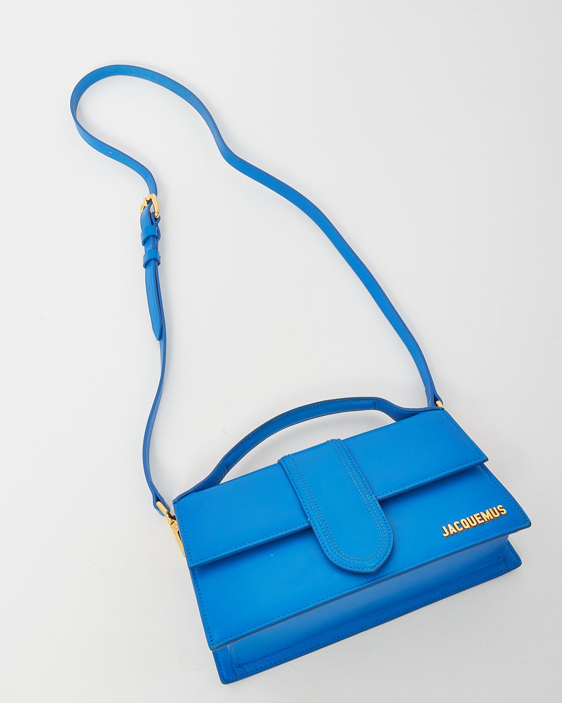 Jacquemus Blue Leather 
Le Grand Bambino
 Bag