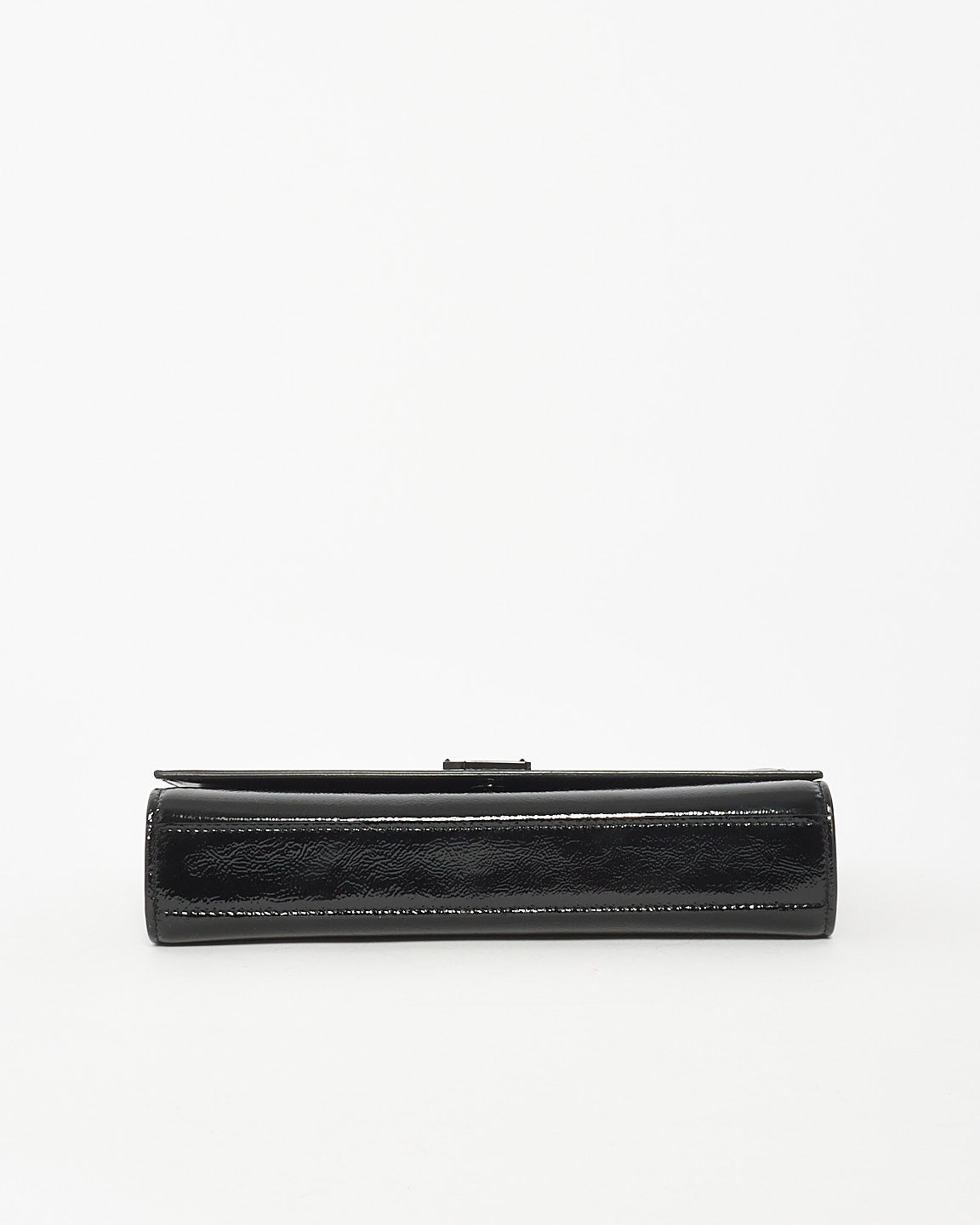 Saint Laurent Black Grained Patent Leather Medium Kate Crossbody Bag