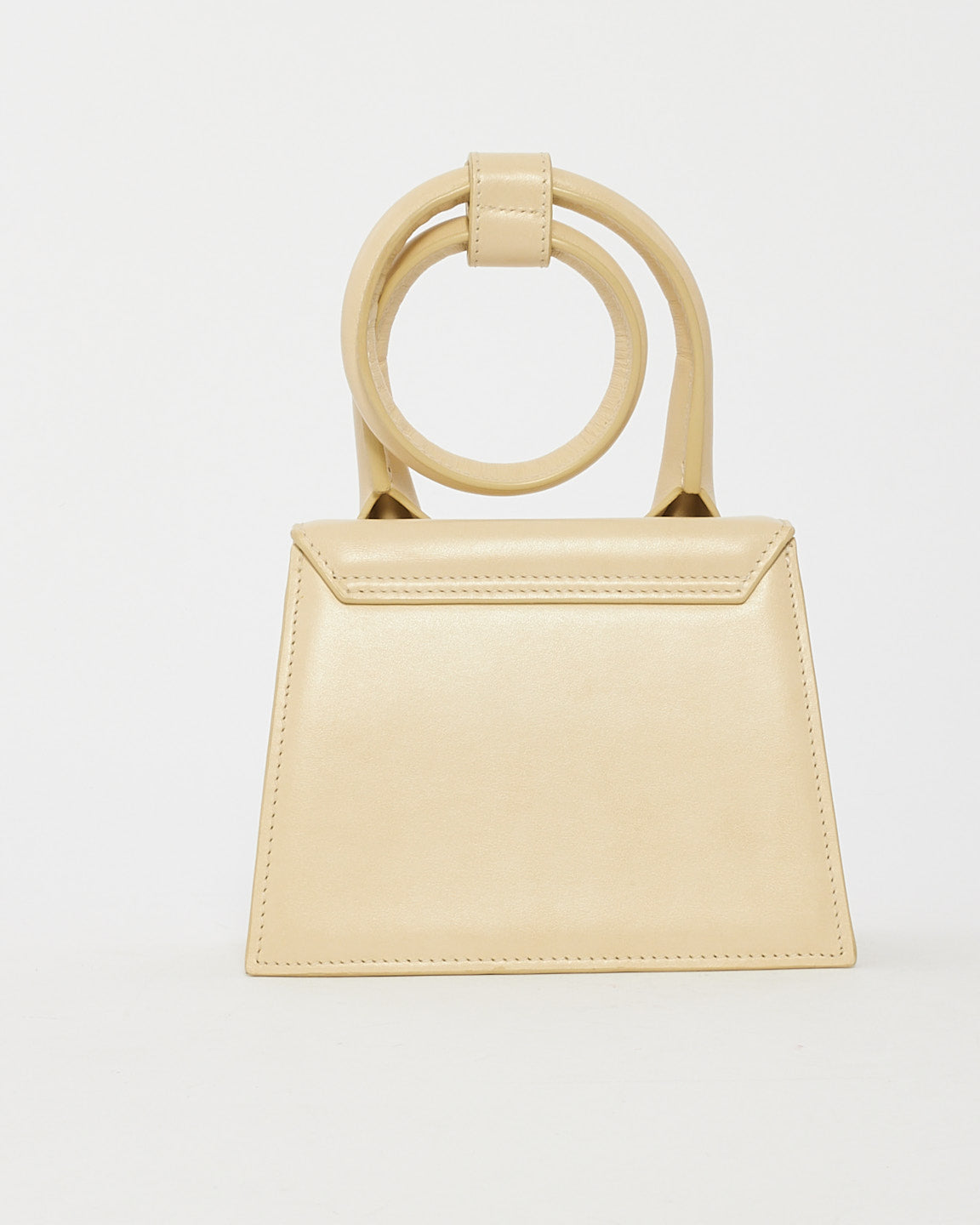 Jacquemus Cream Leather 
Le Chiquito Nœud
 Bag