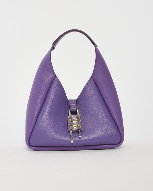 Givenchy Purple Leather G-Hobo Mini Shoulder Bag