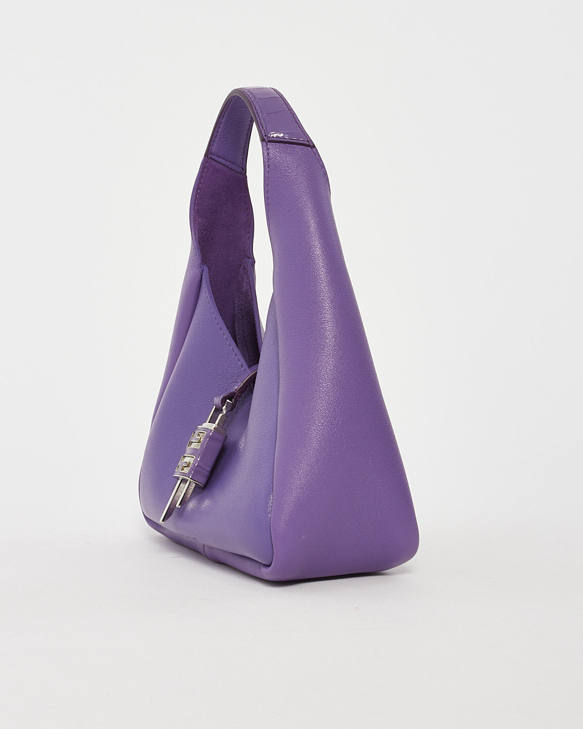 Givenchy Purple Leather G-Hobo Mini Shoulder Bag