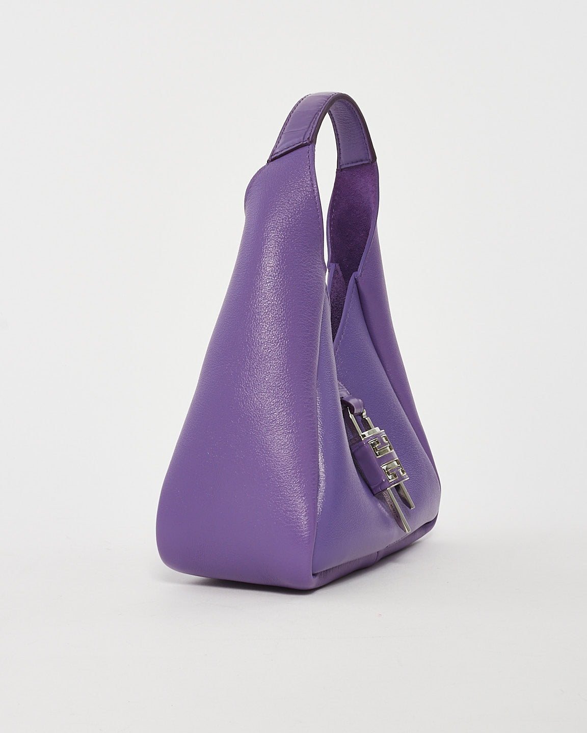 Givenchy Purple Leather G-Hobo Mini Shoulder Bag