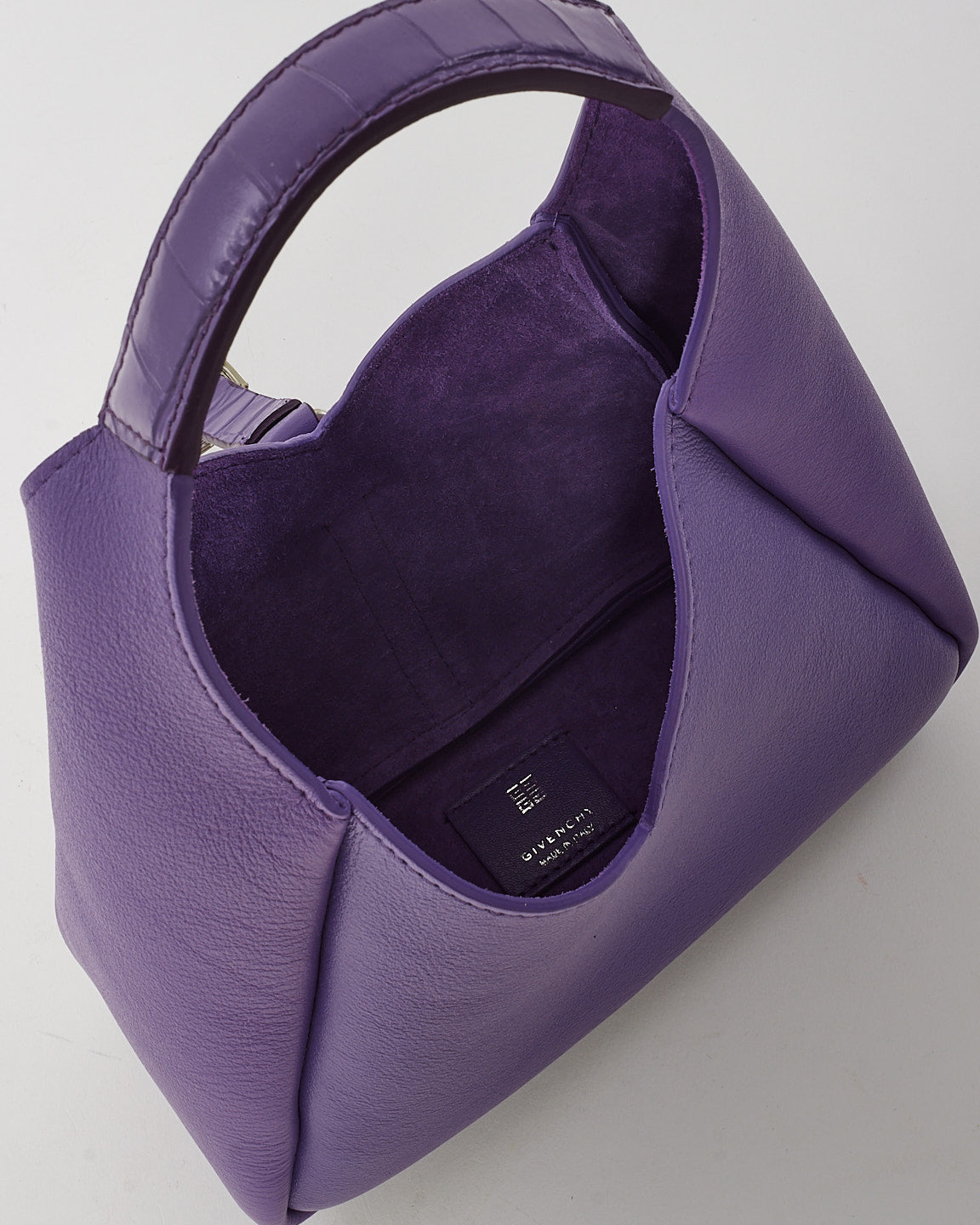 Givenchy Purple Leather G-Hobo Mini Shoulder Bag