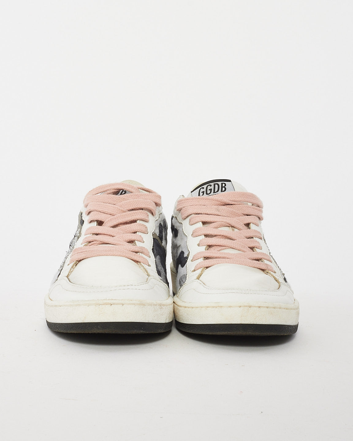 Baskets Golden Goose Ball Star camouflage rose et gris - 36