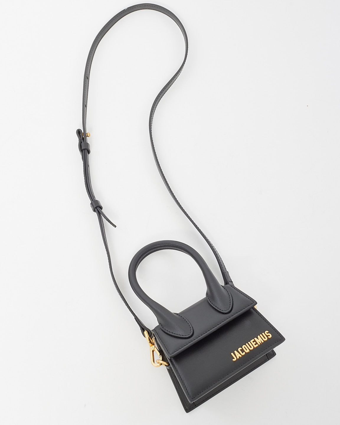 Jacquemus Black Leather Mini "Le Chiquito" Bag