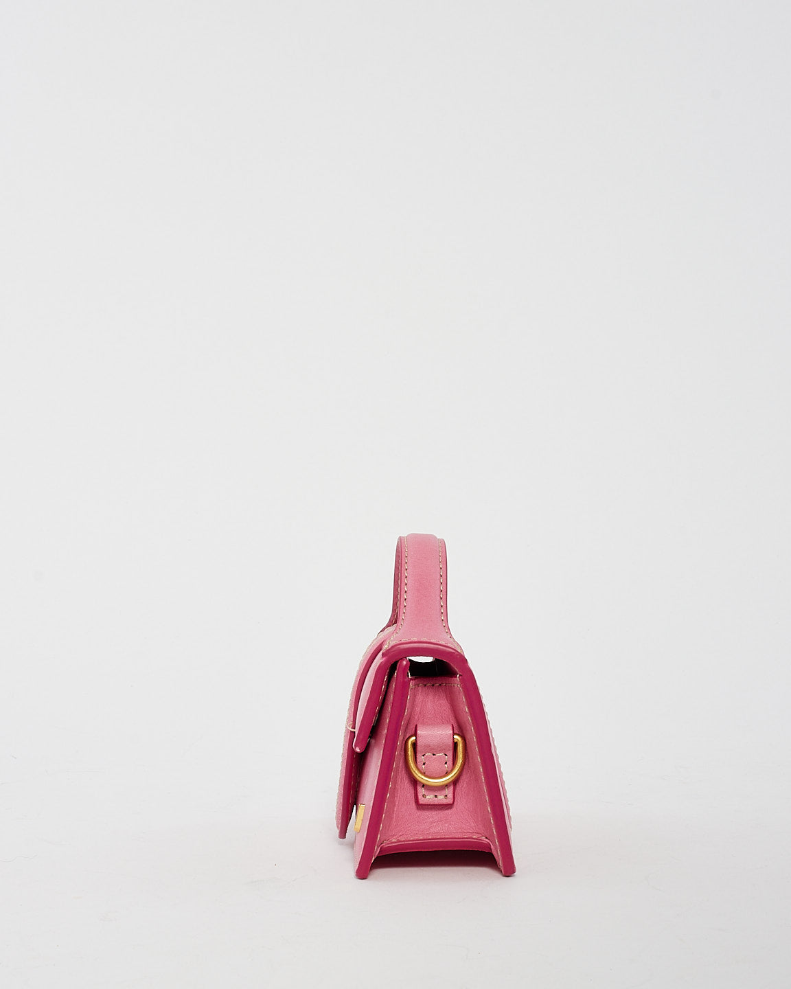 Jacquemus Pink Leather "Le Petit Bambino" Coin Pouch Bag