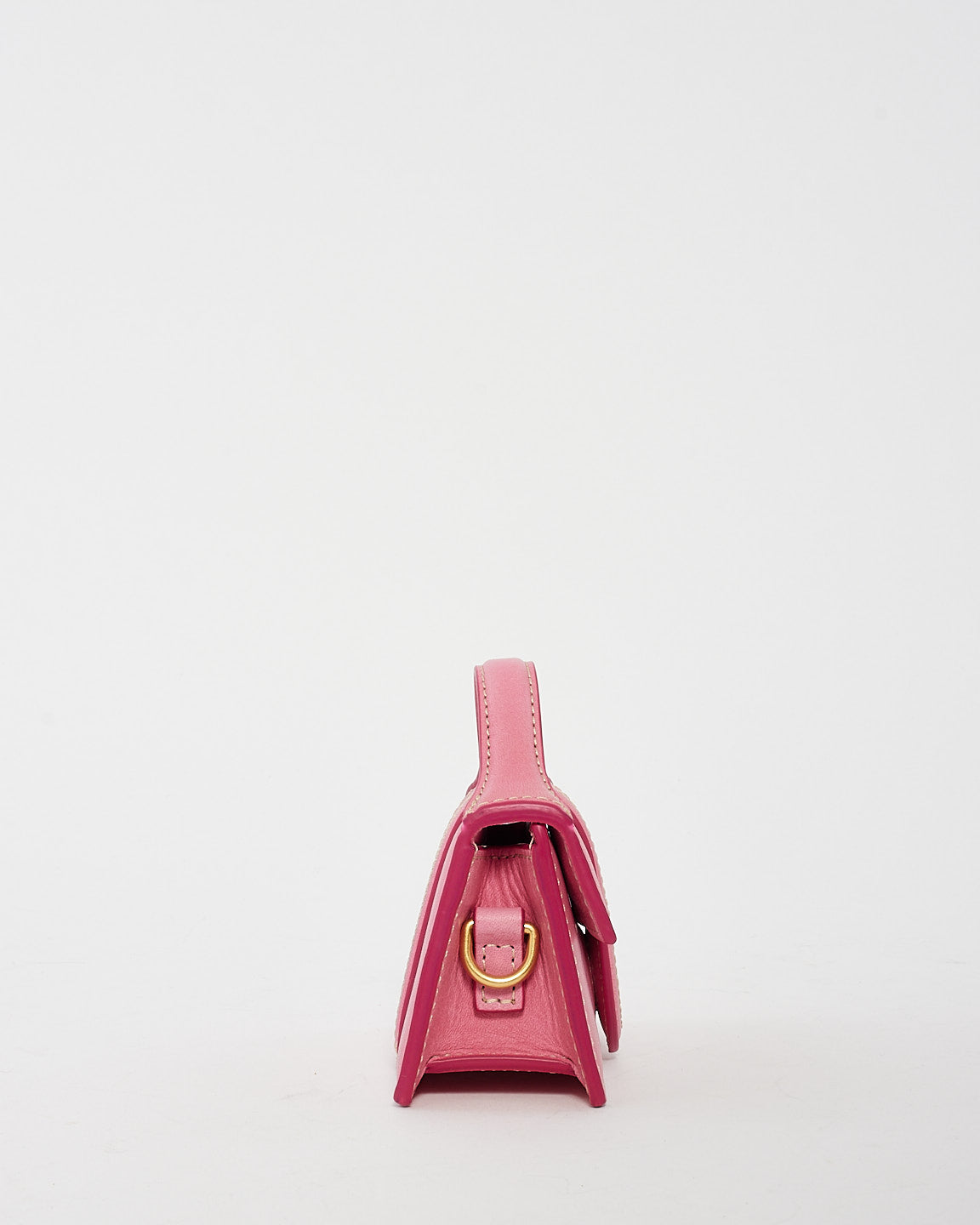 Jacquemus Pink Leather "Le Petit Bambino" Coin Pouch Bag